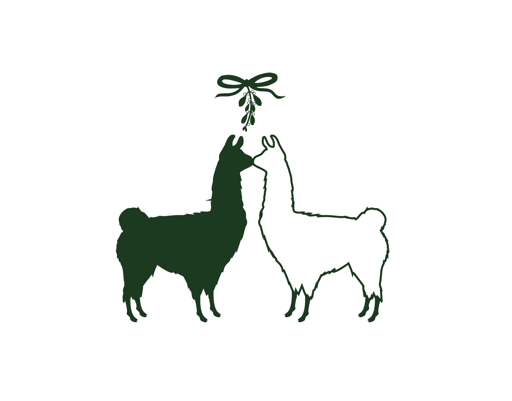 Mistletoe Llamas