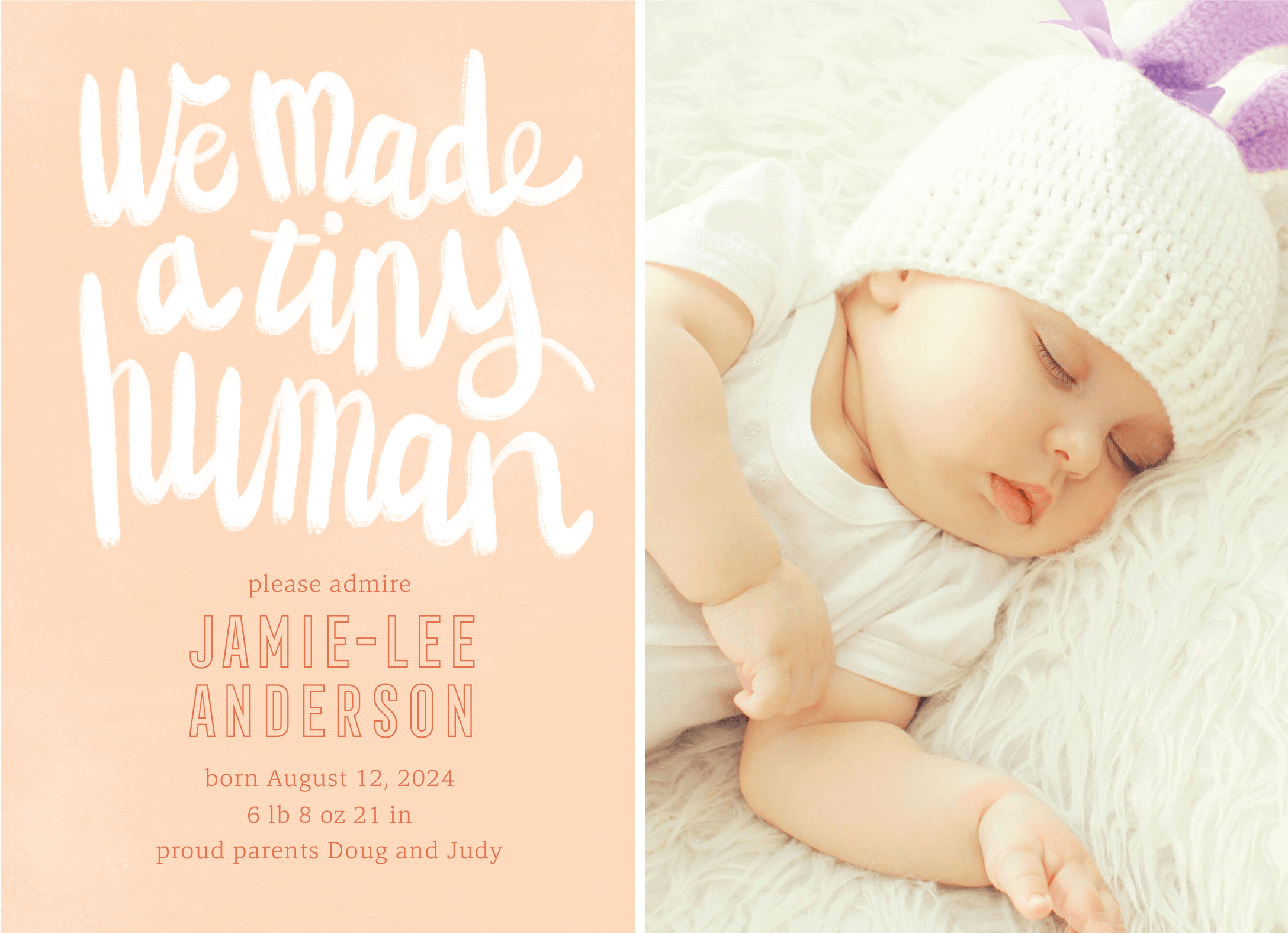 Tiny Human Announcement