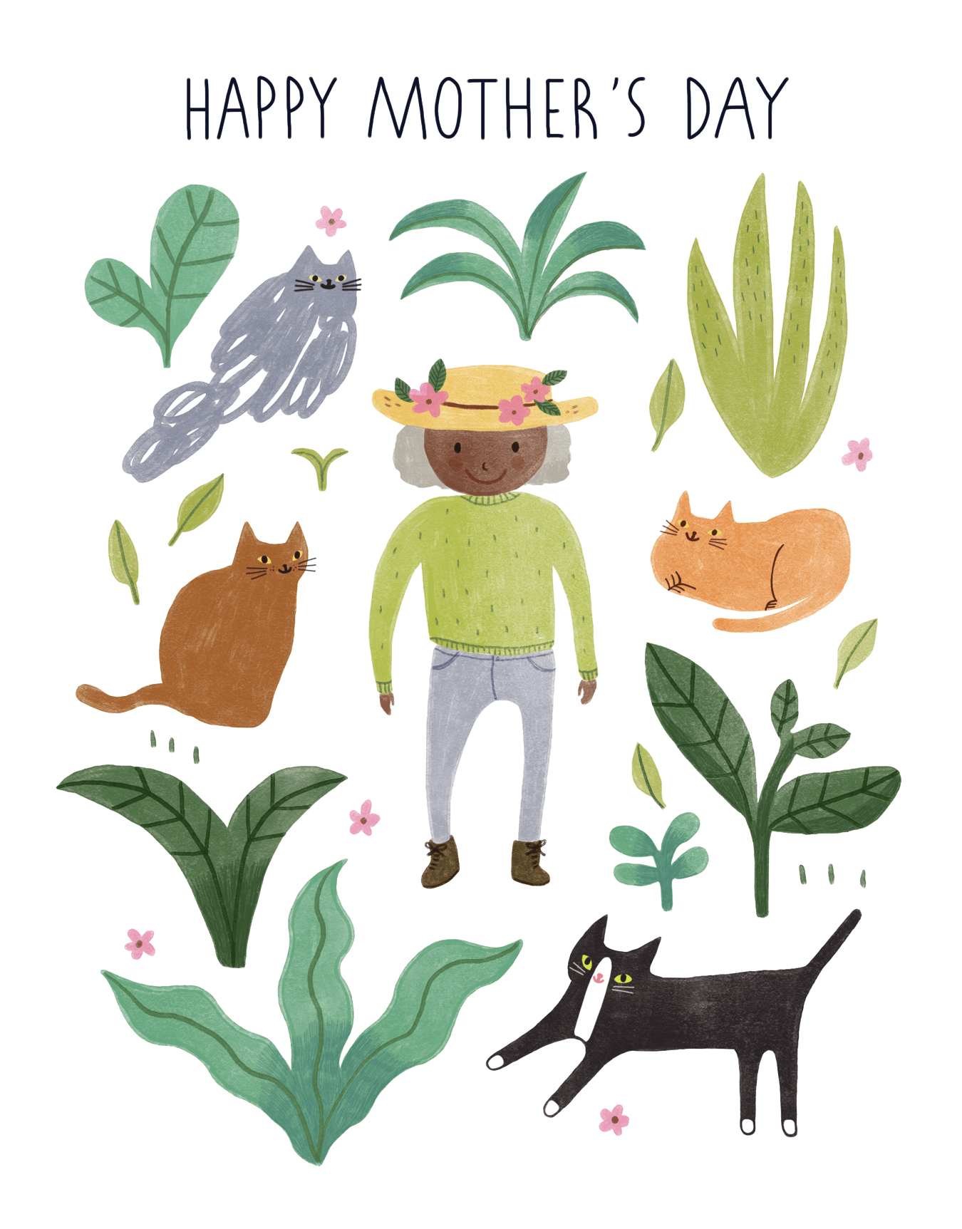Cat Lady Gardening