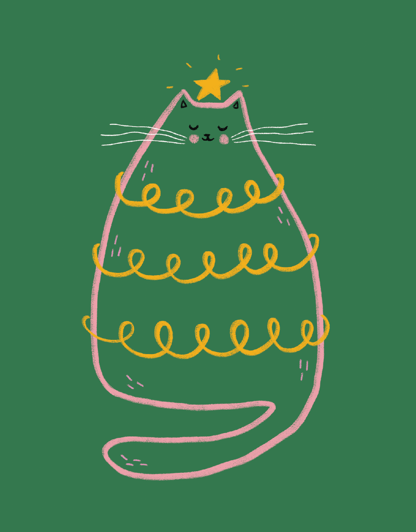 Christmas Tree Cat