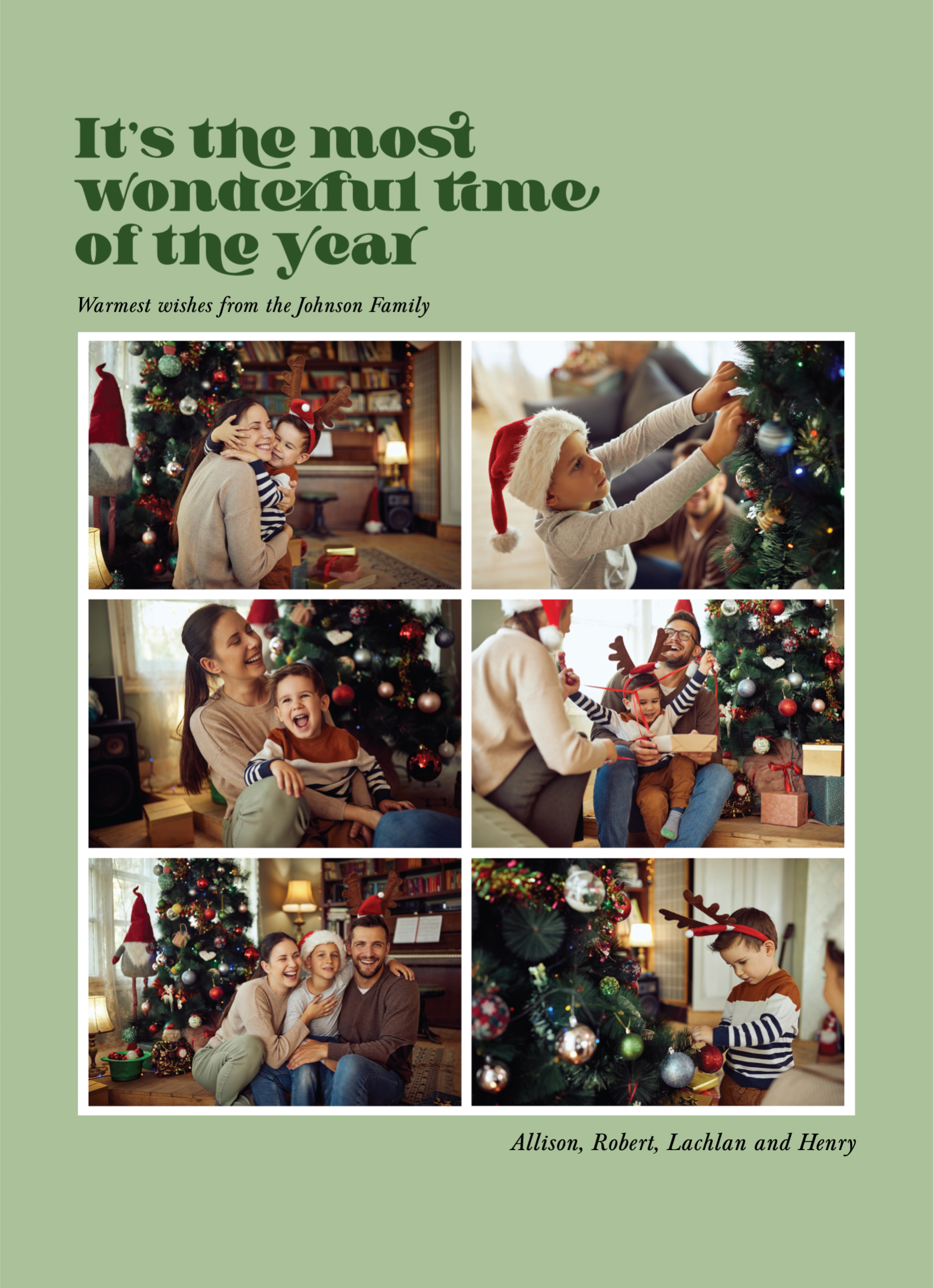 Most Wonderful Time Green Multi
