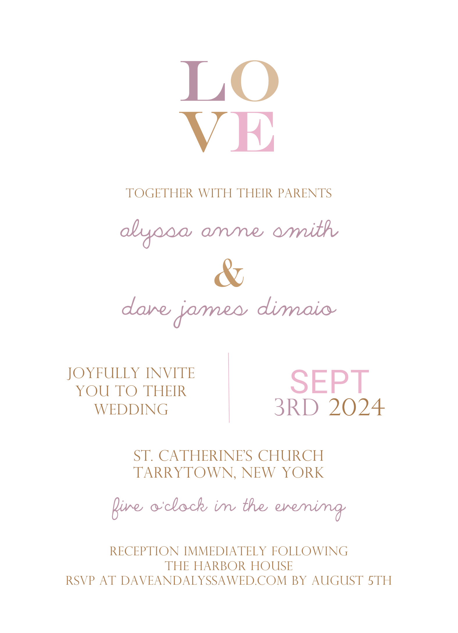 Pink Love Invite