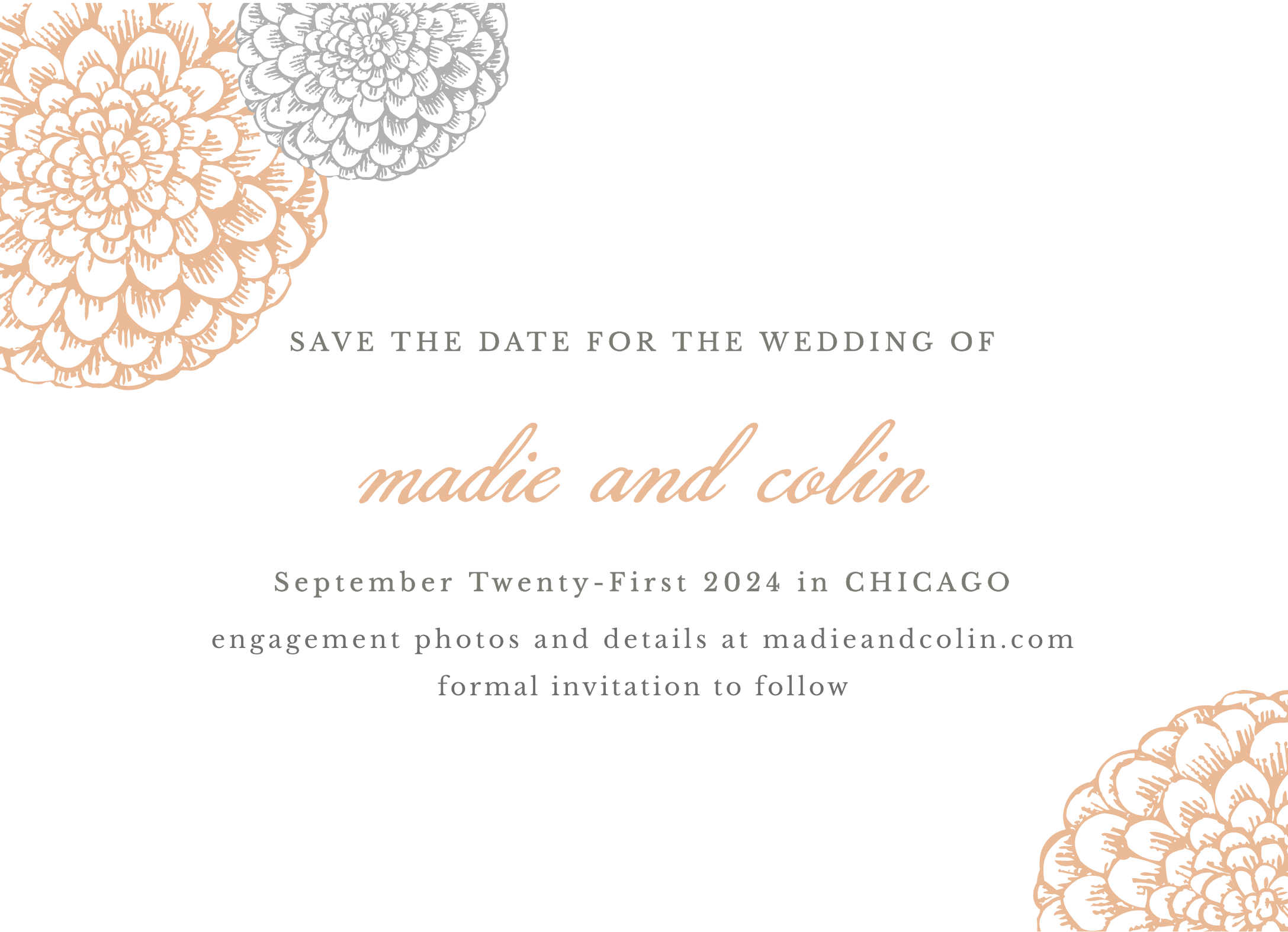 Blooms Save The Date