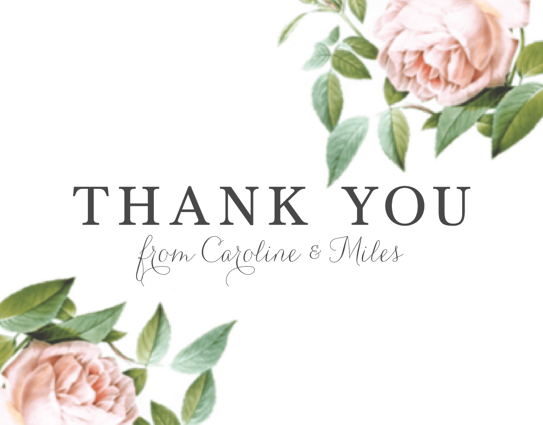 Vintage Botanical Thank You