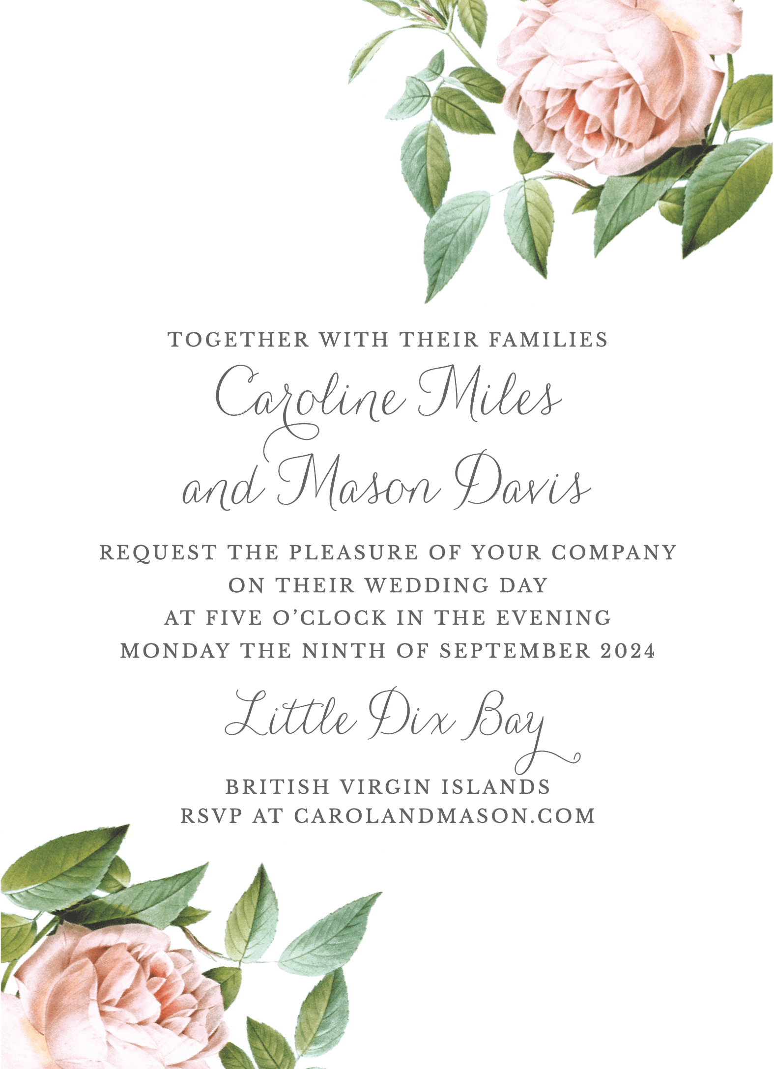 Vintage Botanical Invite