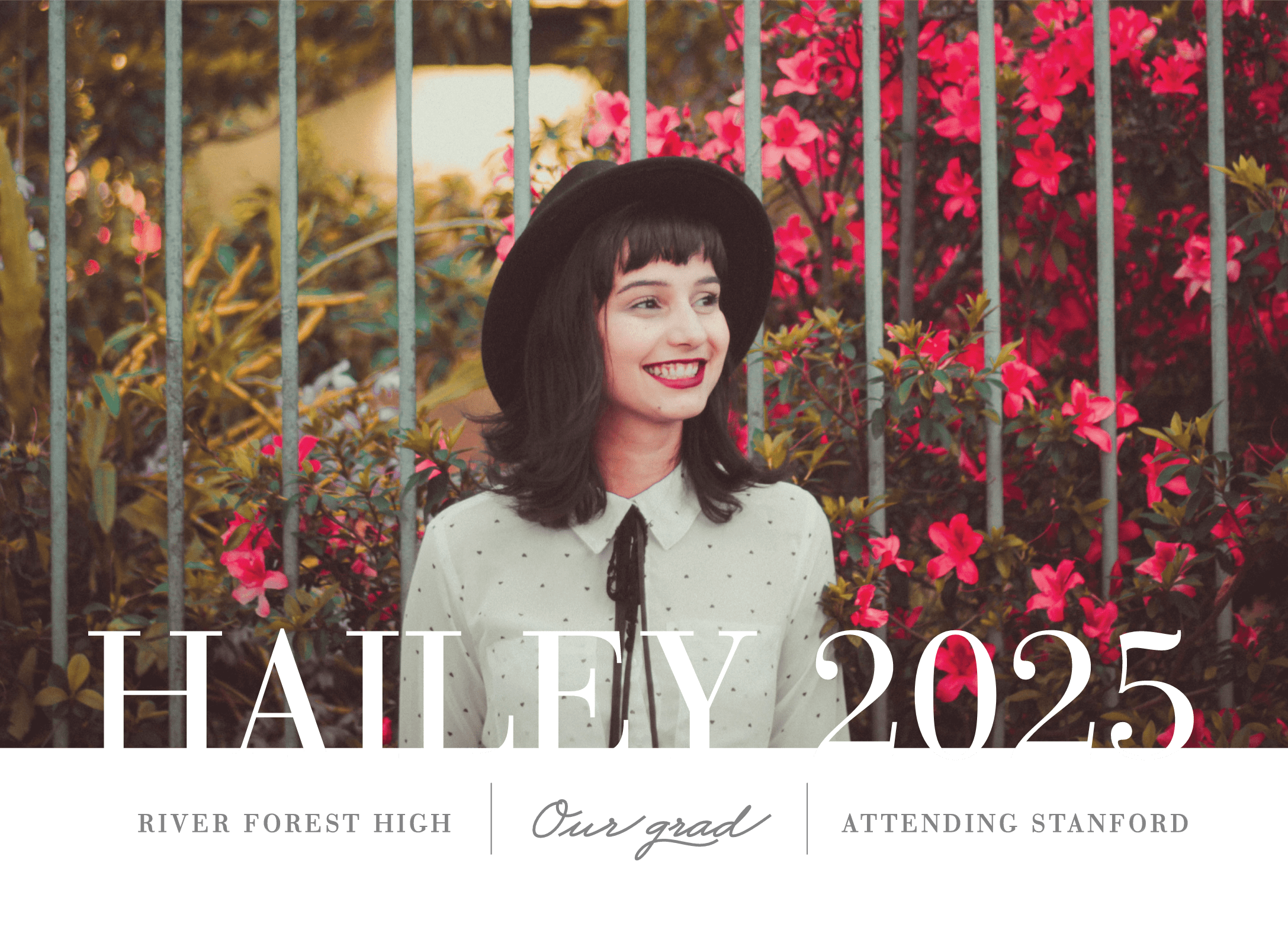 Our Type Graduation Announcement