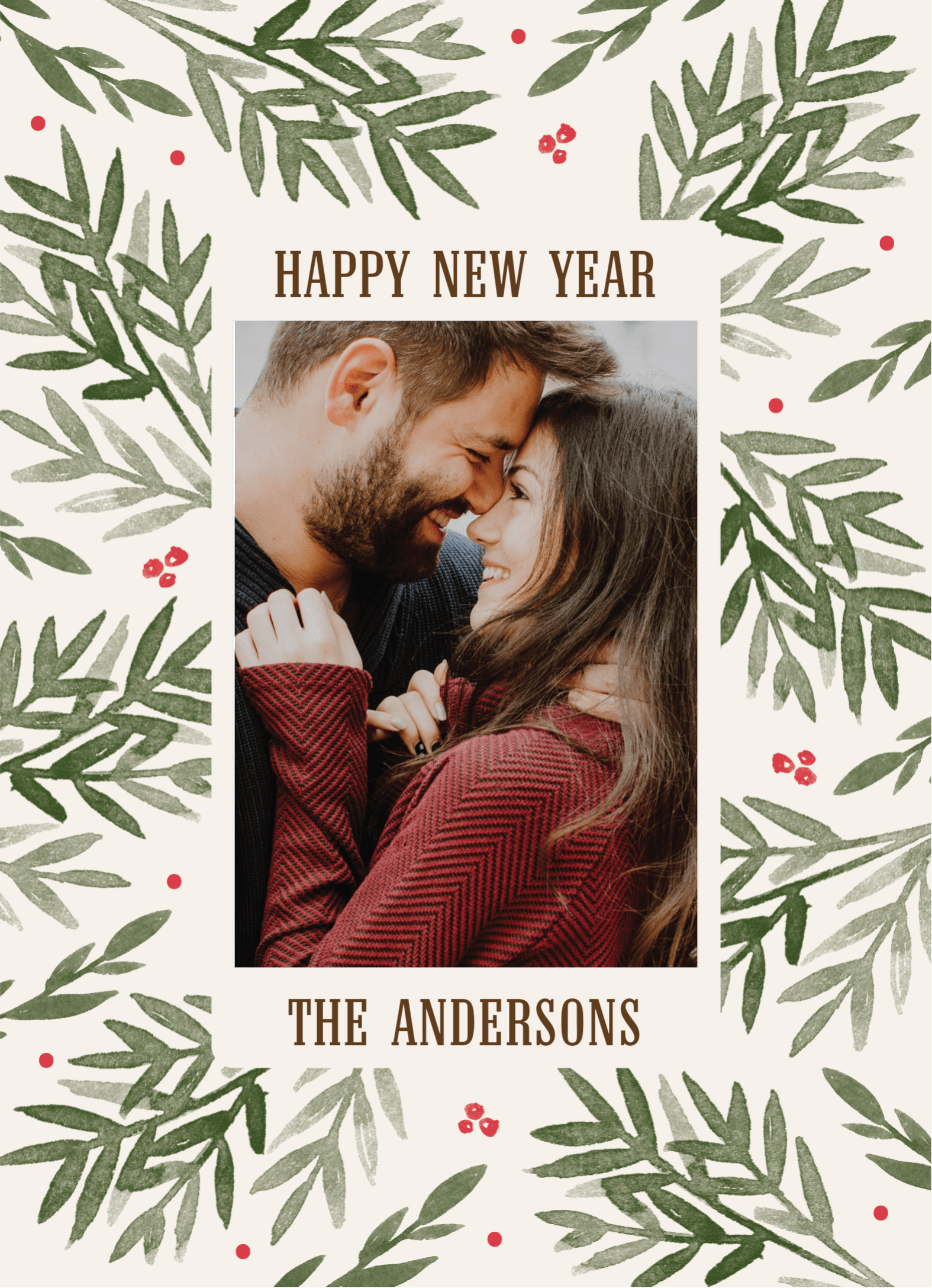 New Year Forest Frame
