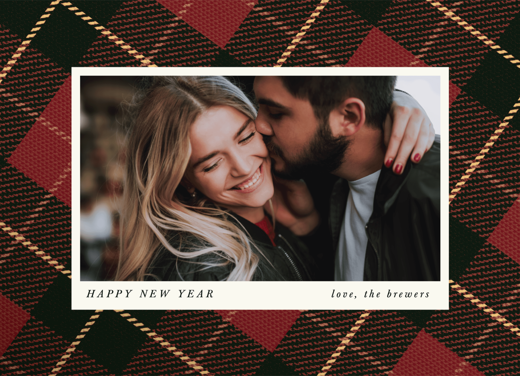 New Year Plaid Pattern