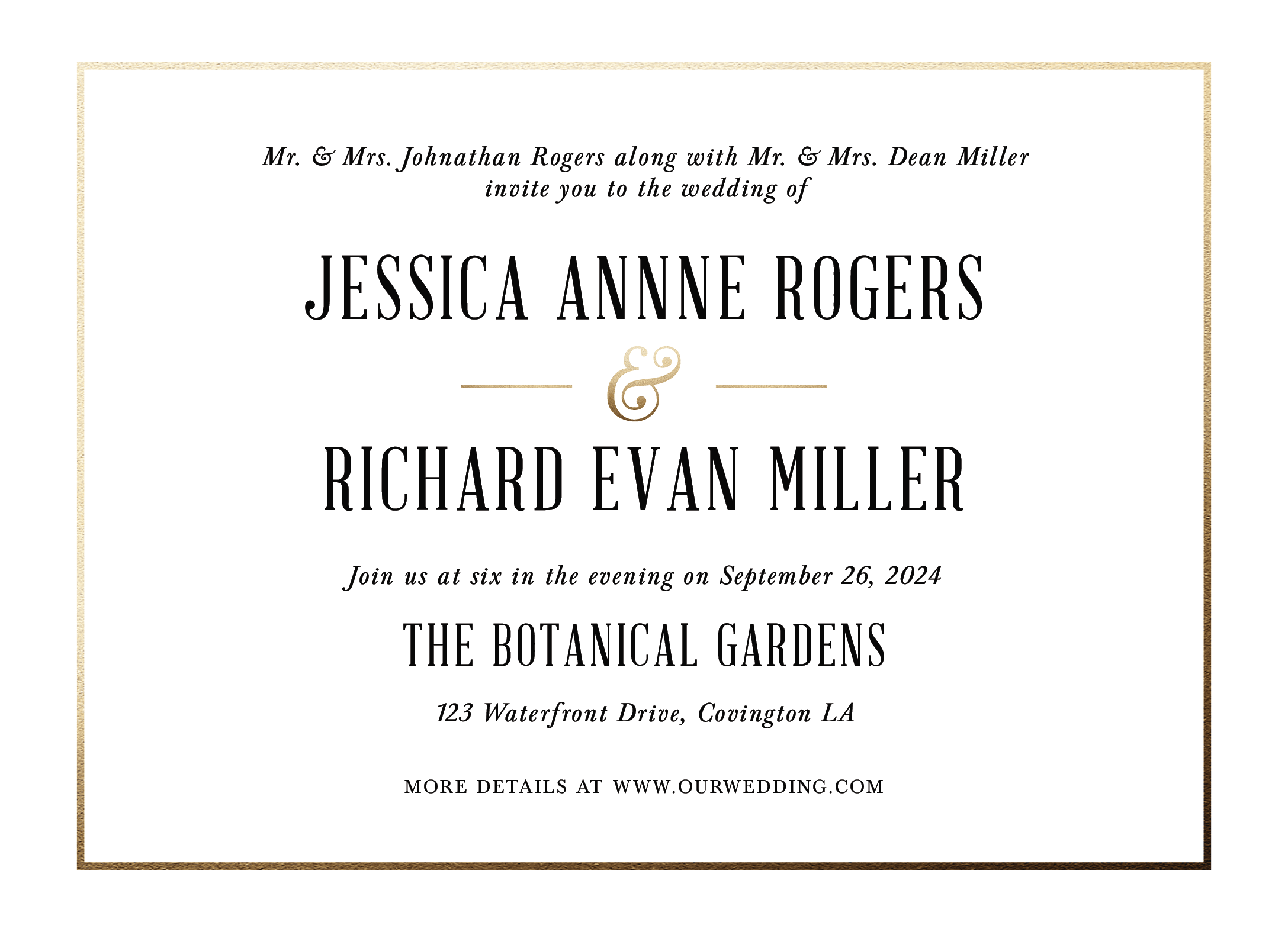 Vintage Elegance Invite