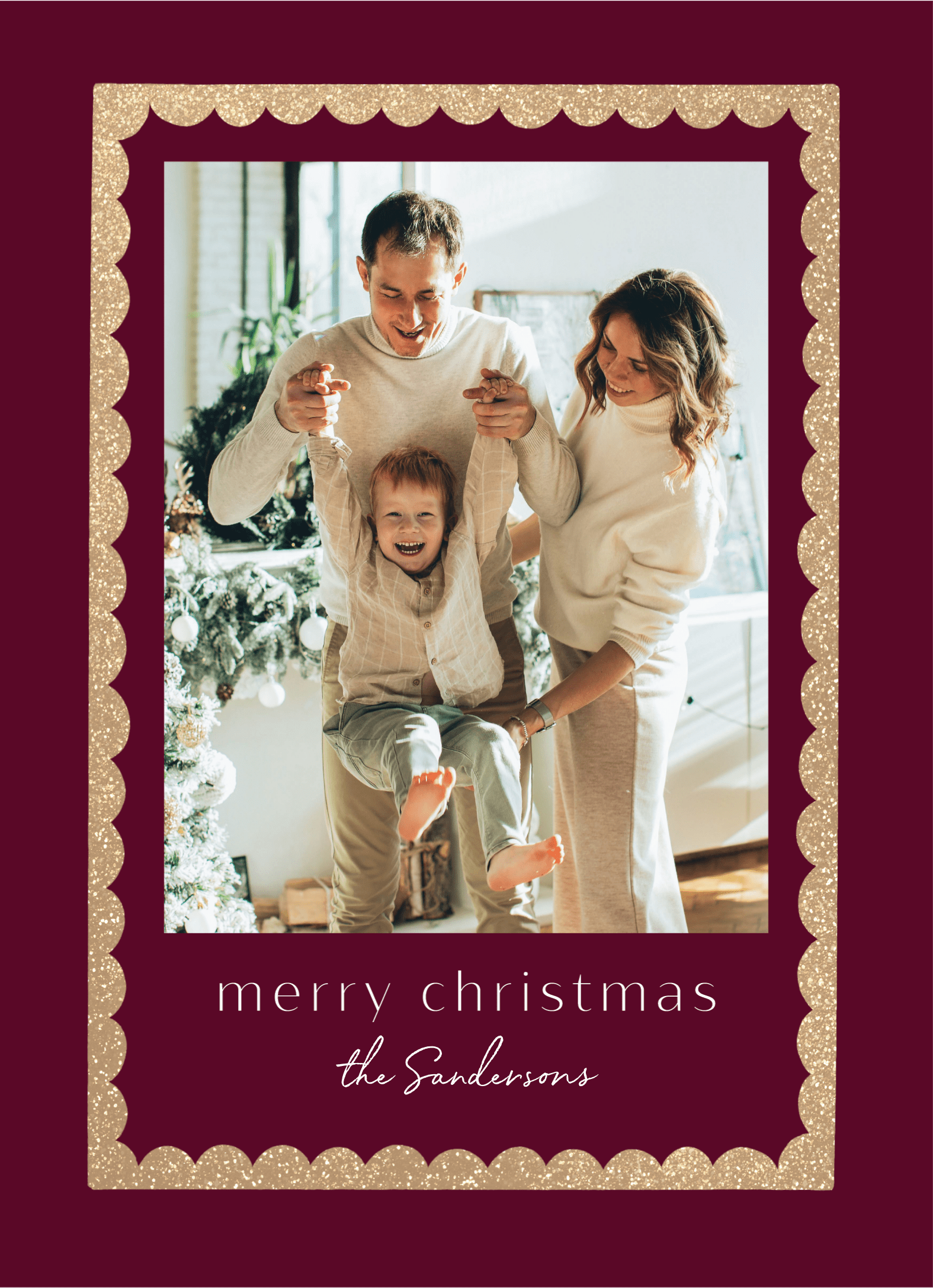 Sparkling Border Christmas