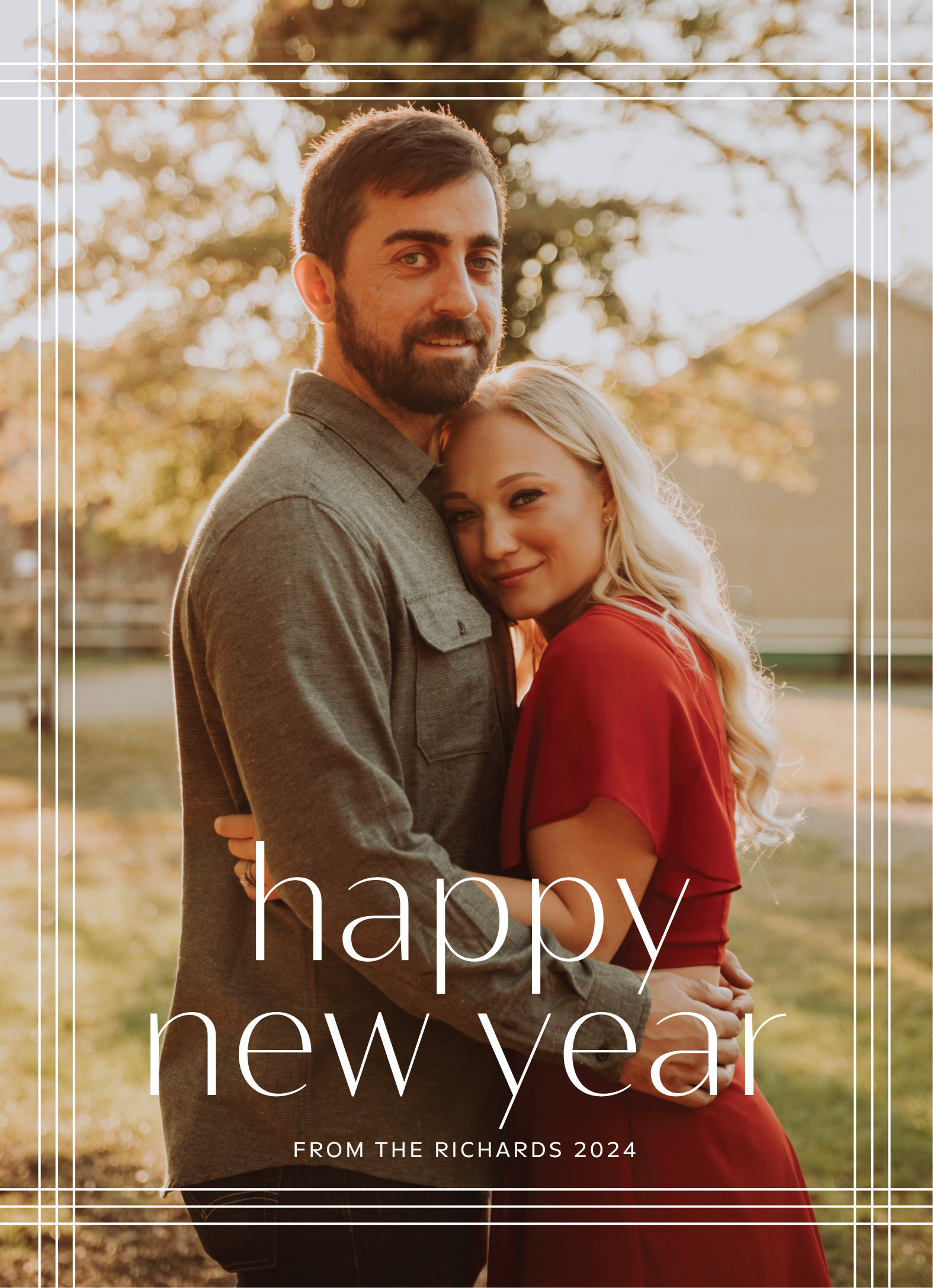 Simple Plaid New Year