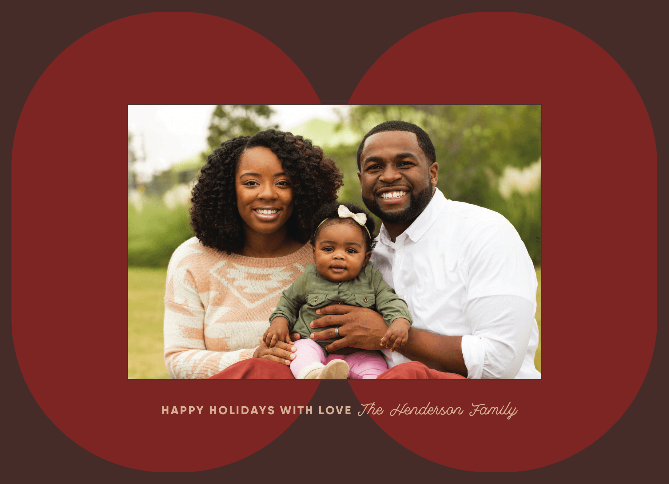Red Geometric Holiday