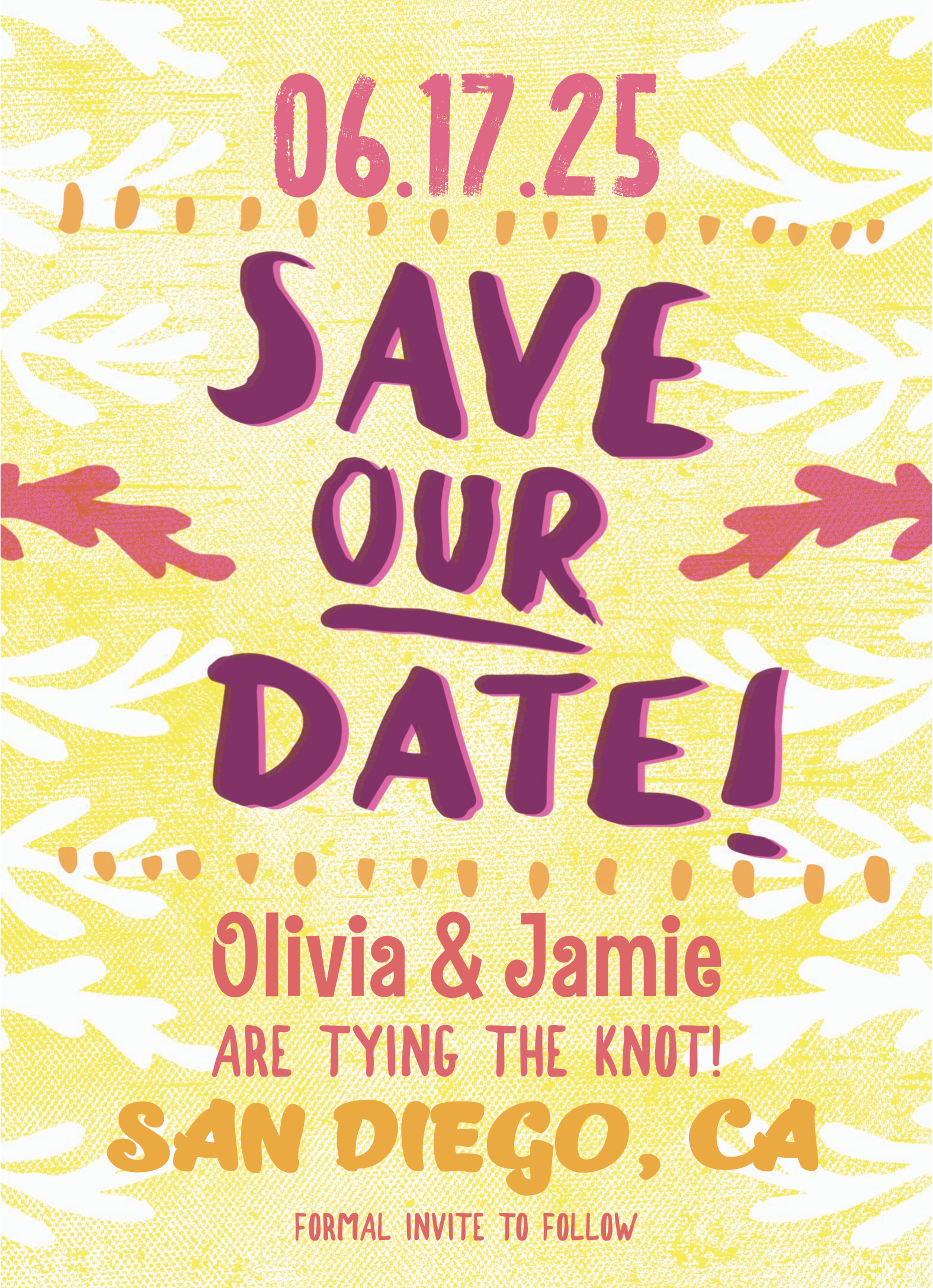 Tropical Save The Date