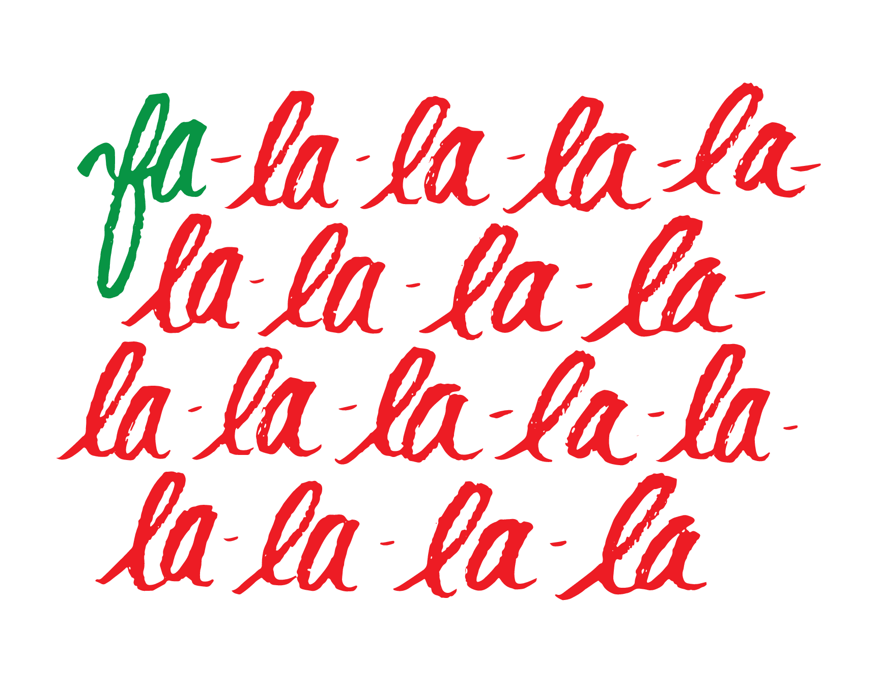 Fa-La-La-La-La Card