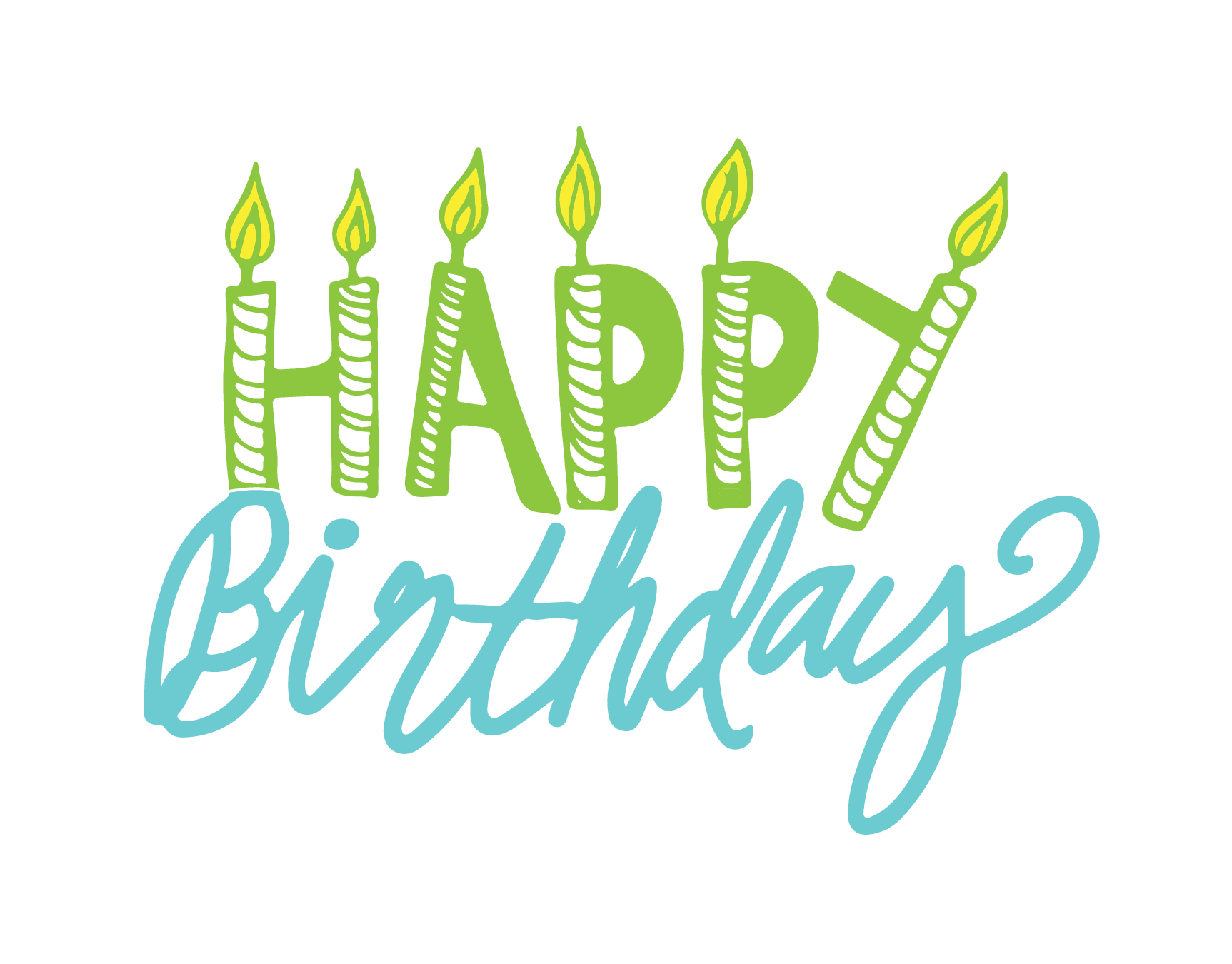 Happy Birthday Candles Card