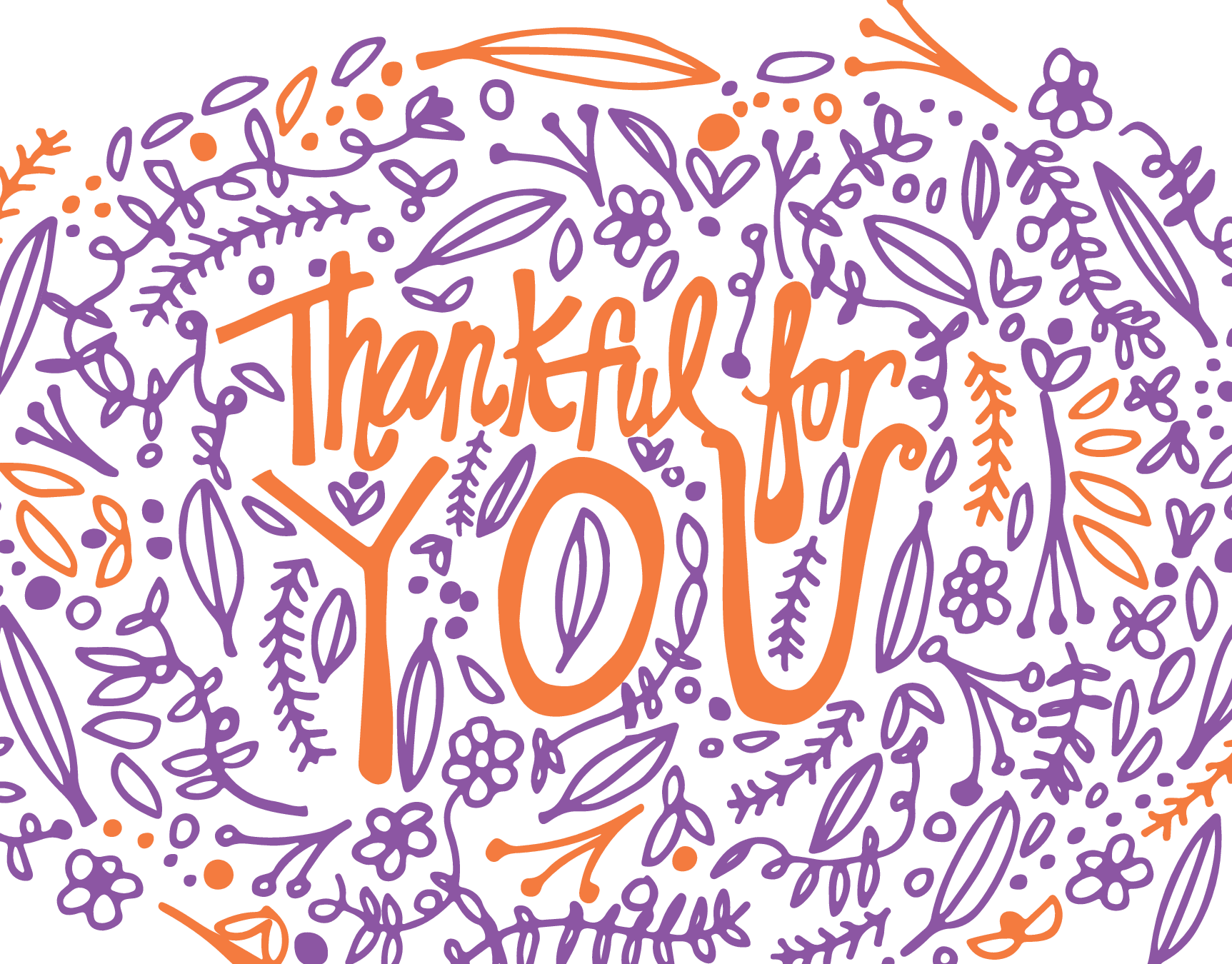 Thankful For You Card