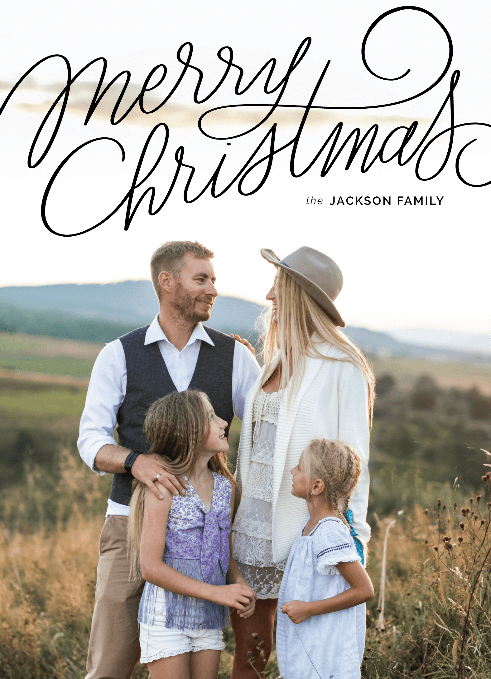Hand Lettered Merry Christmas