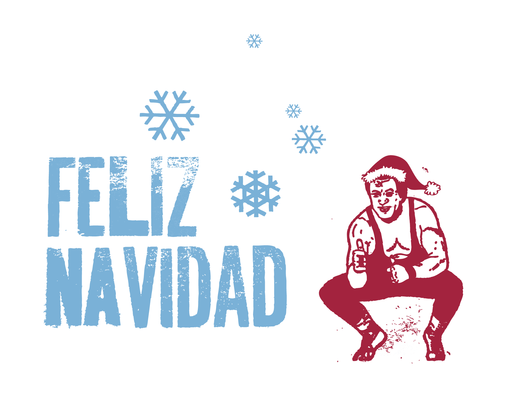 Feliz Navidad Snowflakes