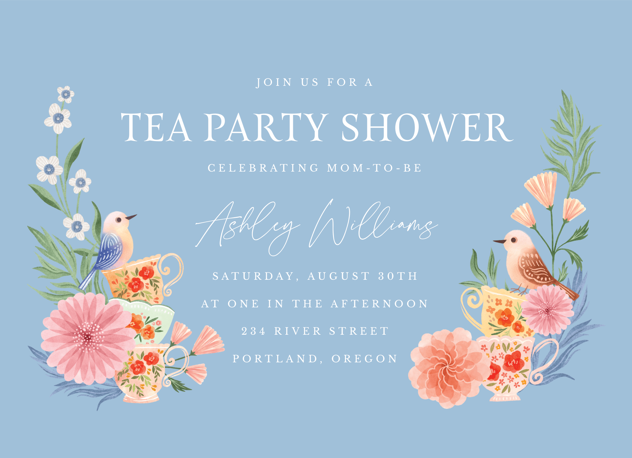 Blue Garden Tea Party