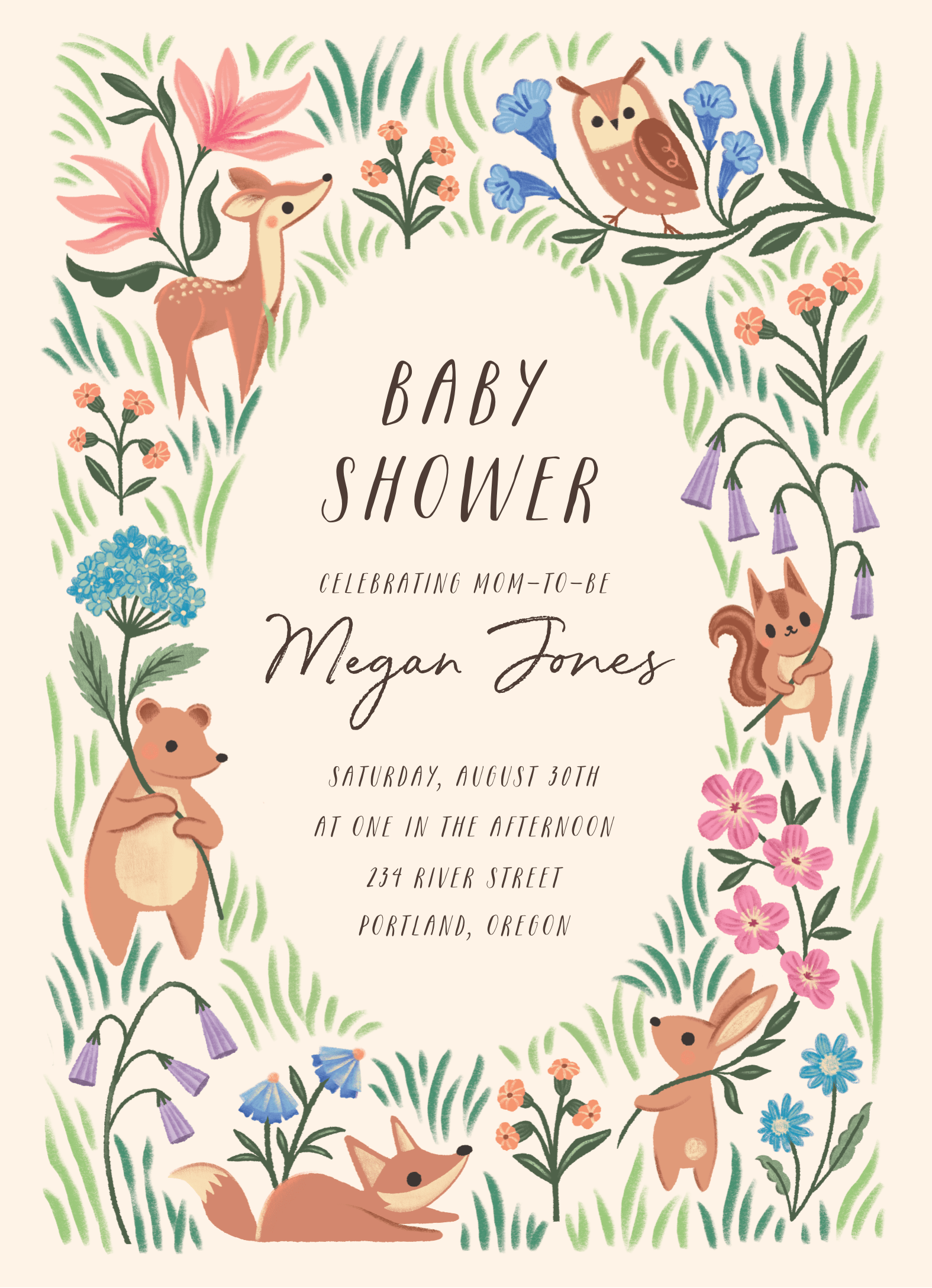 Woodland Friends Baby Shower