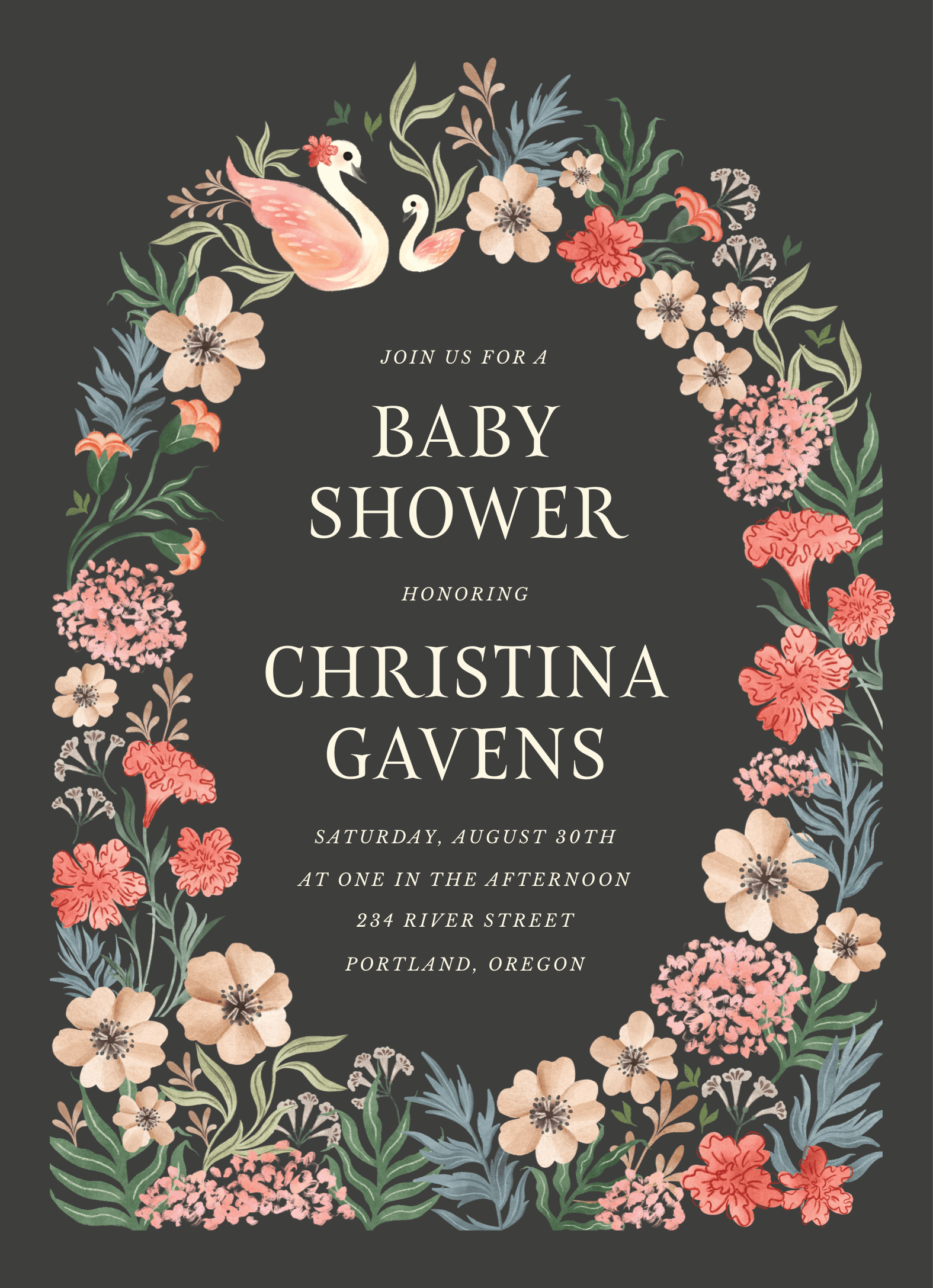 Swans baby Shower