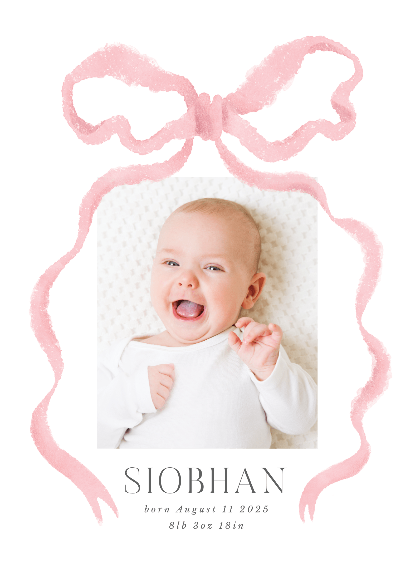 Pink Bow Announcement