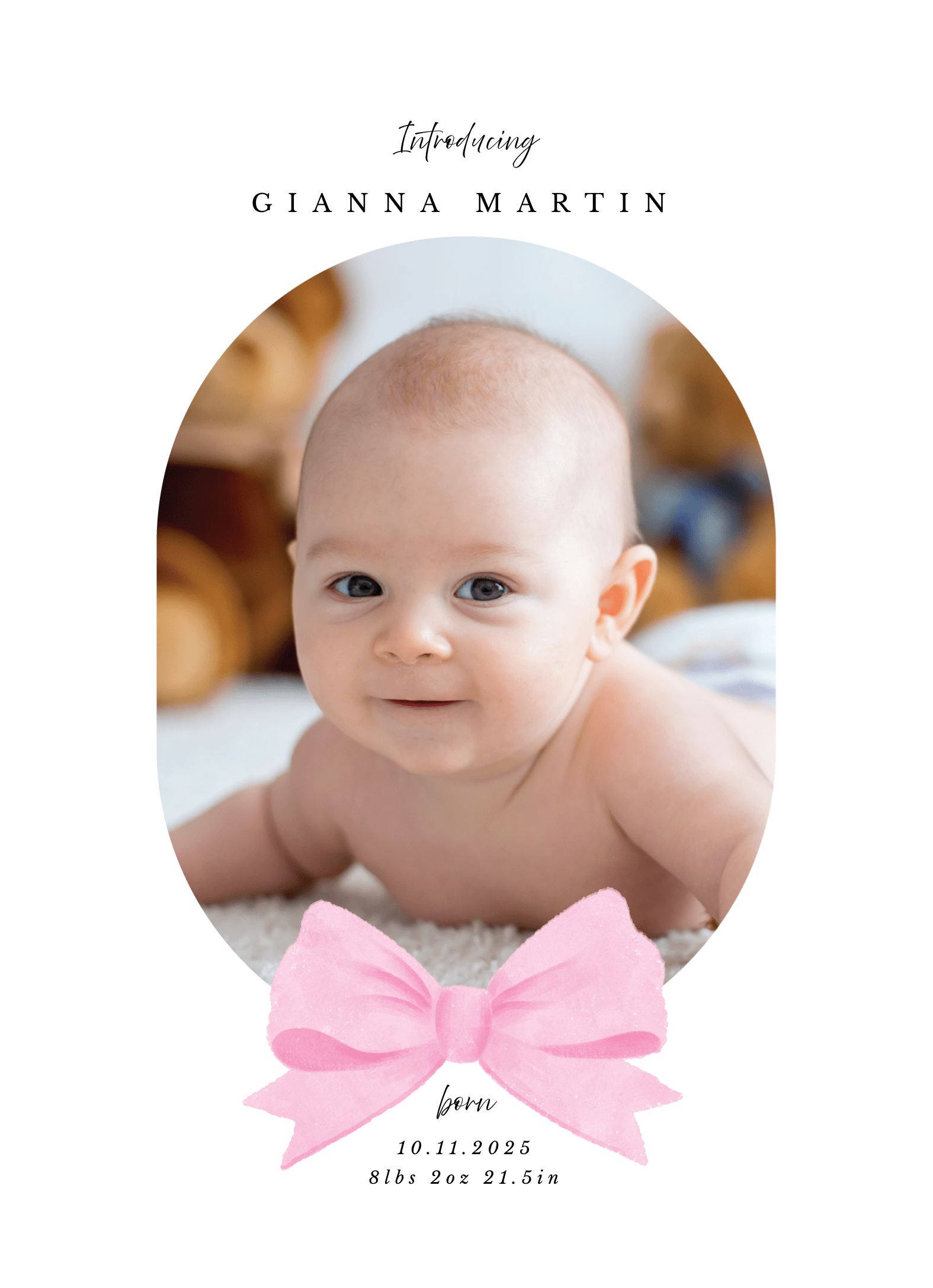 Pink Bow Welcome