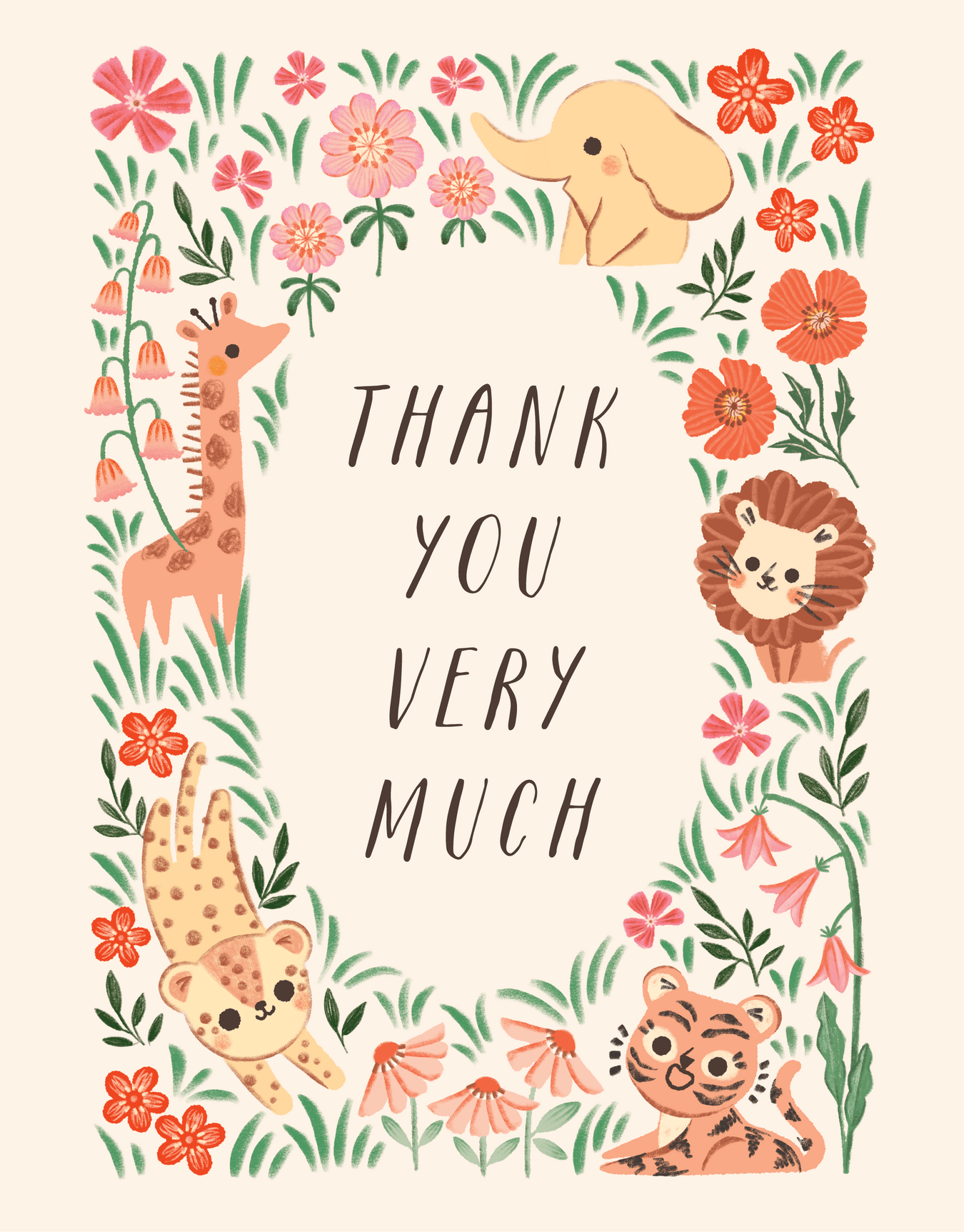 Jungle Friends Thank You