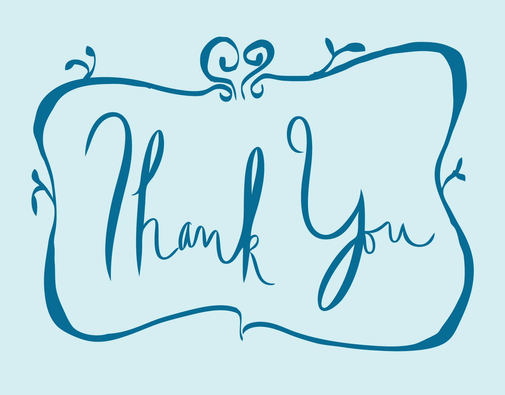 Blue Thank You