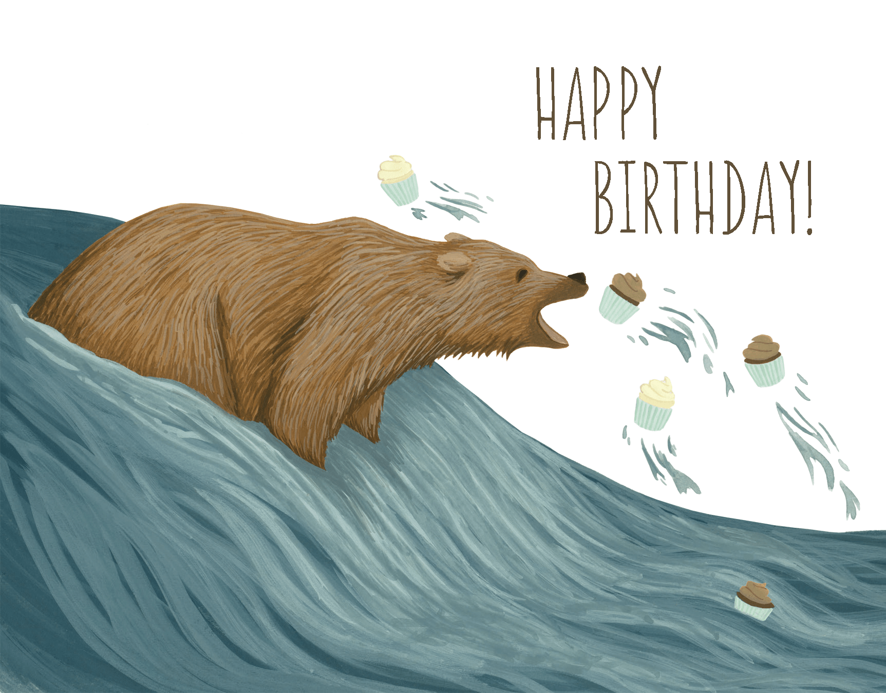 Grizzly Bear Cupcakes