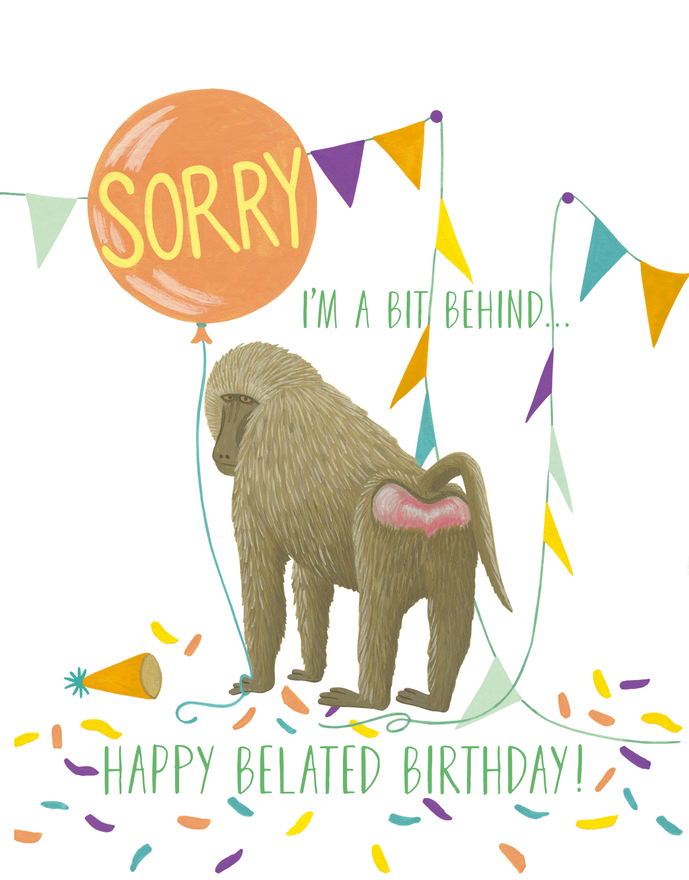 Belated Birthday Baboon