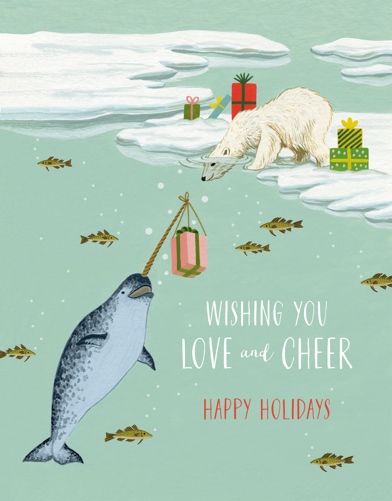 Polar Bear And Narwhal 
