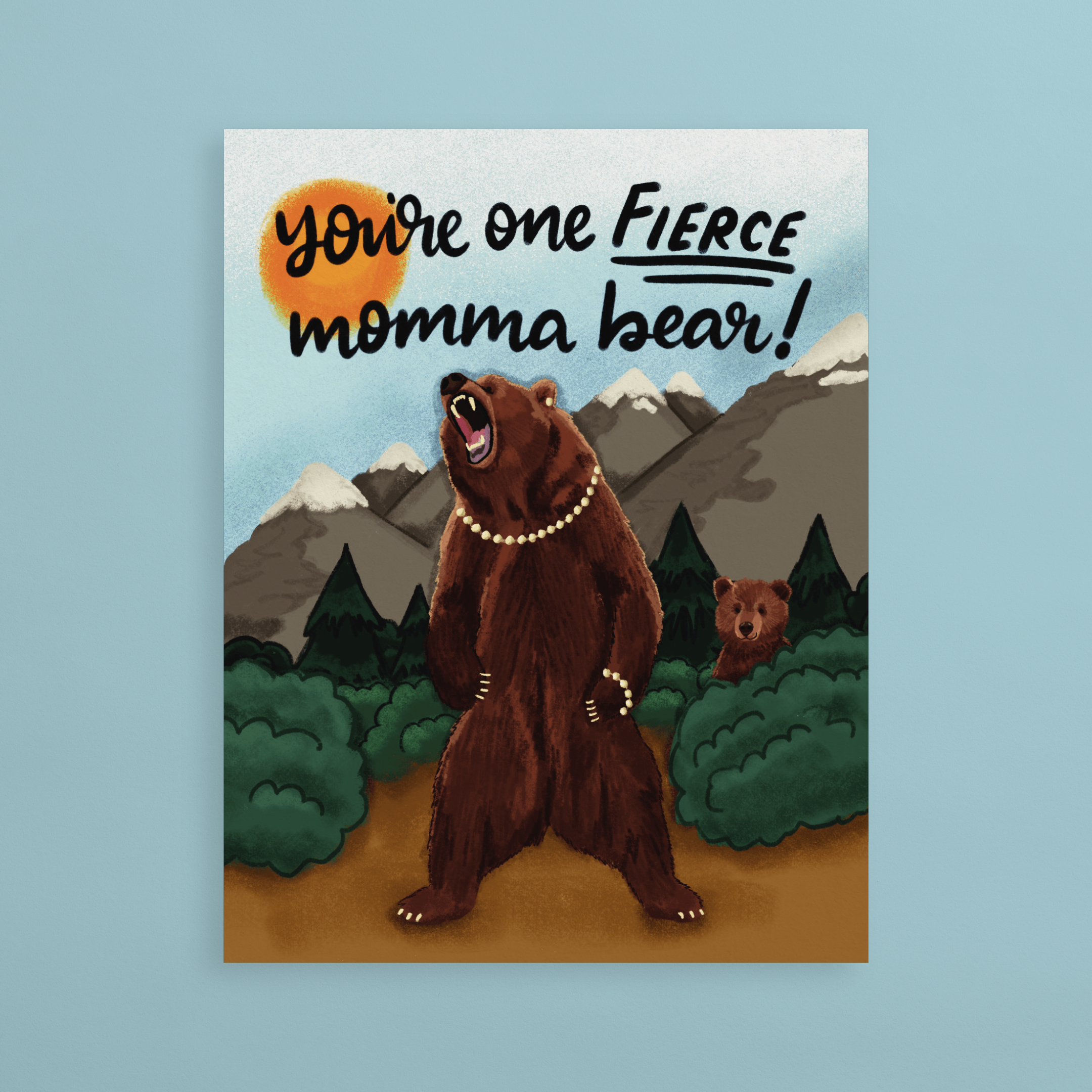 Mama Bear Mother's Day Card