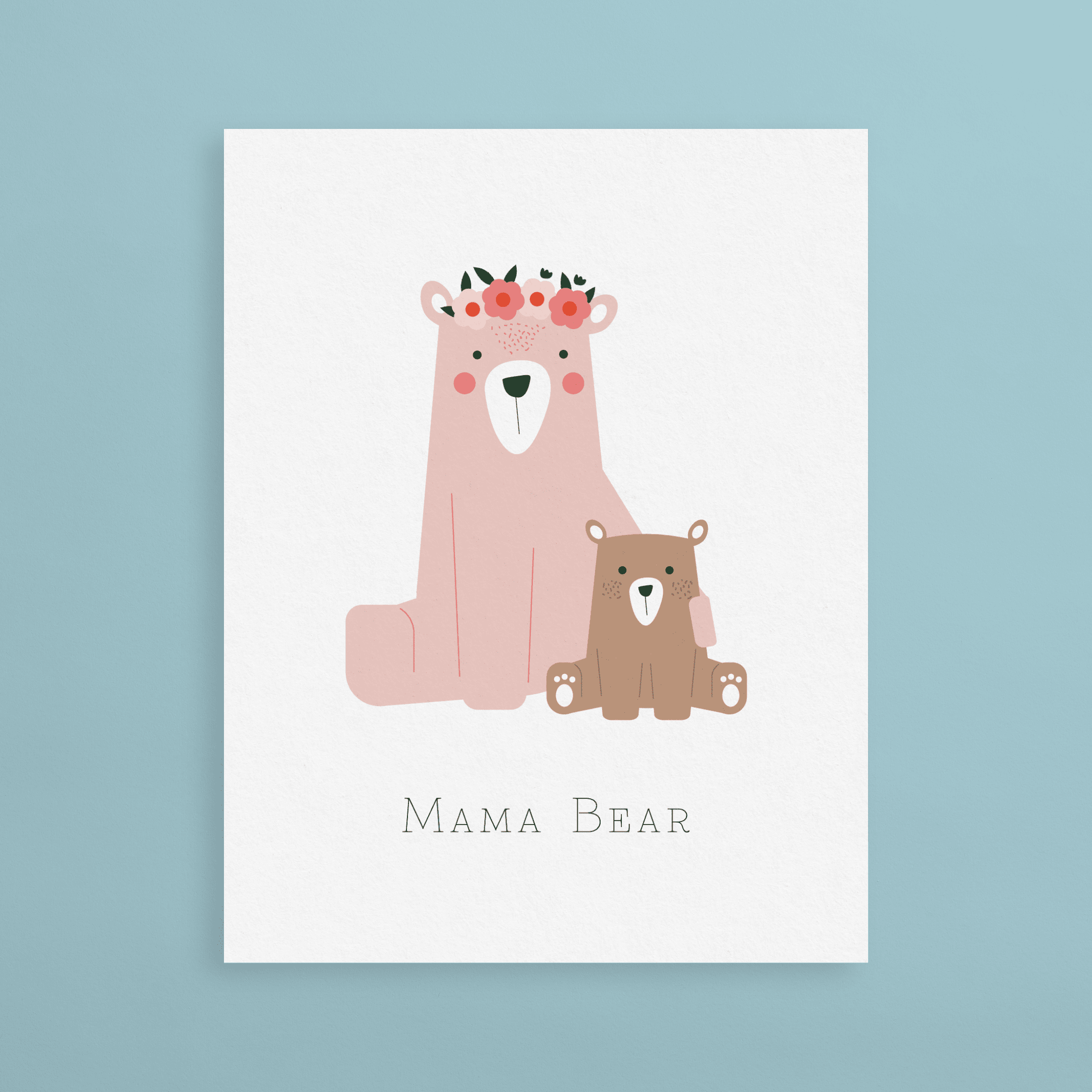 Mama Bear Mother's Day Card, mama bear