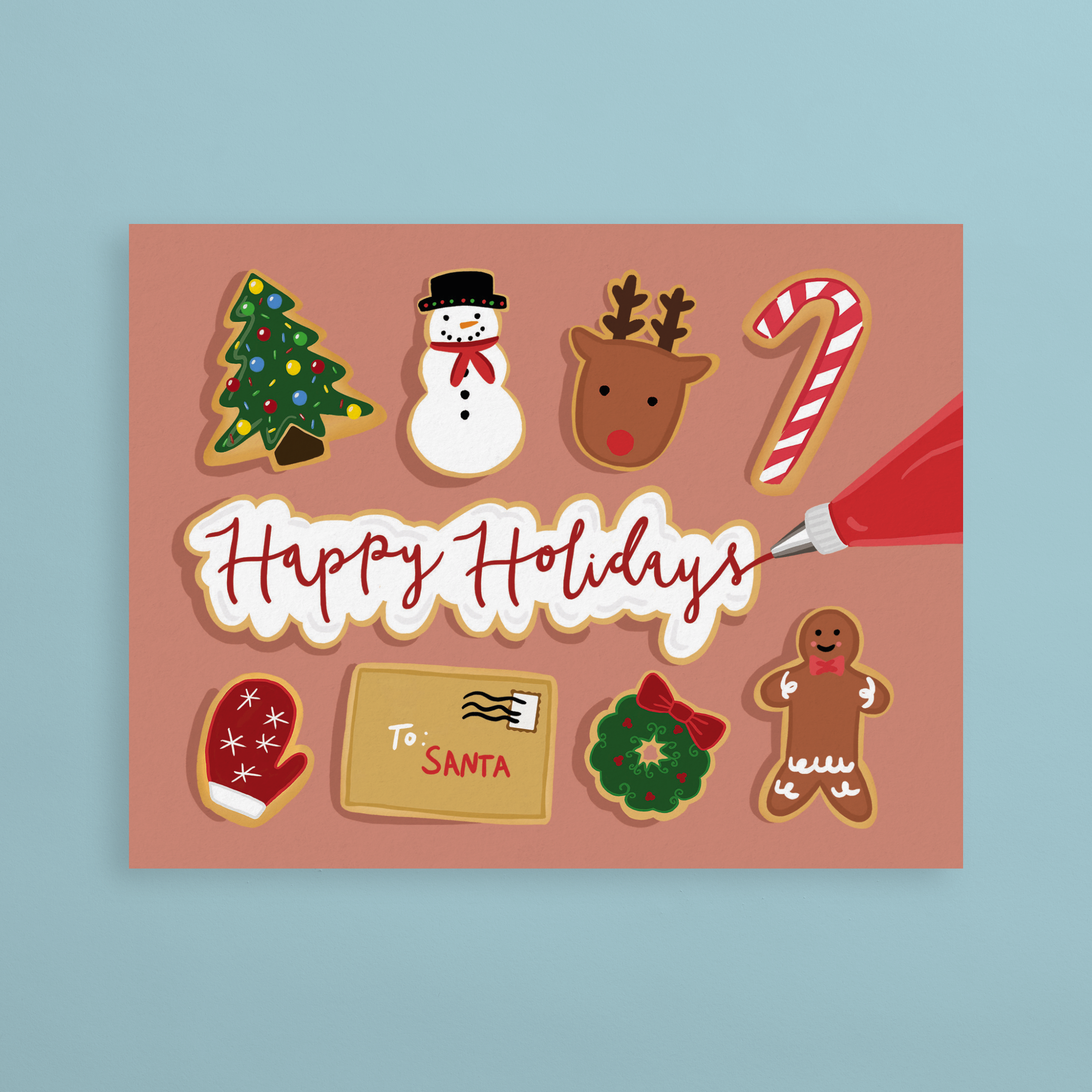 Gingerbread Card for Mom - Christmas, Happy Holidays