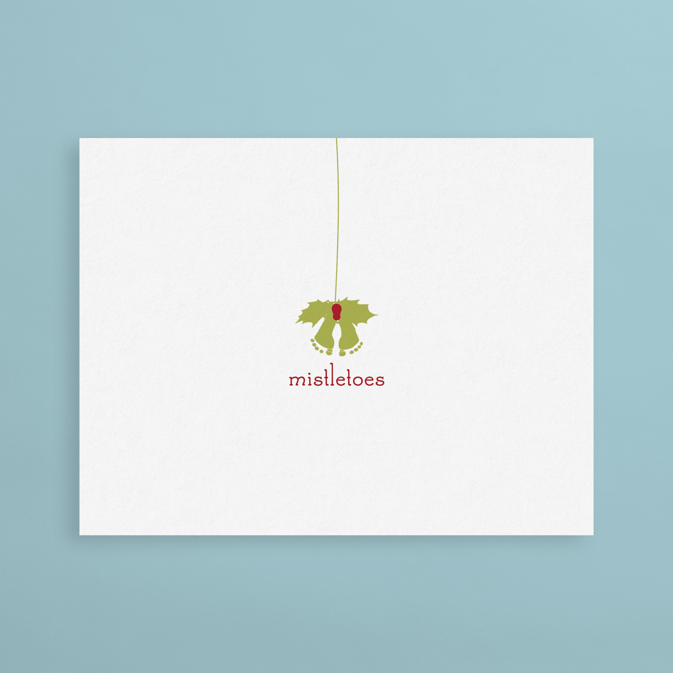 Mistletoes card sale