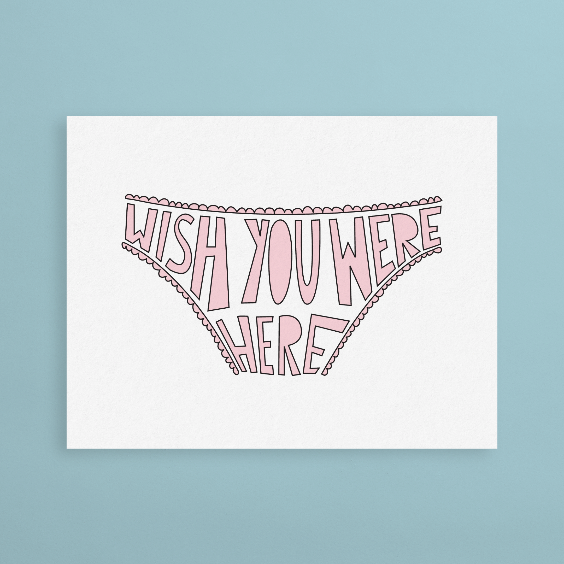 Wish You Were Here Undies by Near Modern Disaster