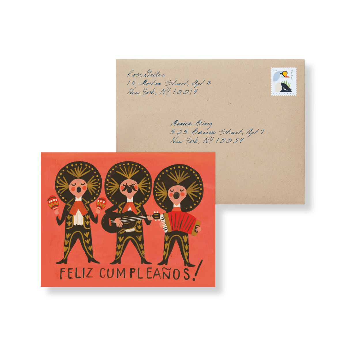 Feliz Cumpleaños Band by Quill and Fox | Postable, image size:1200x1200