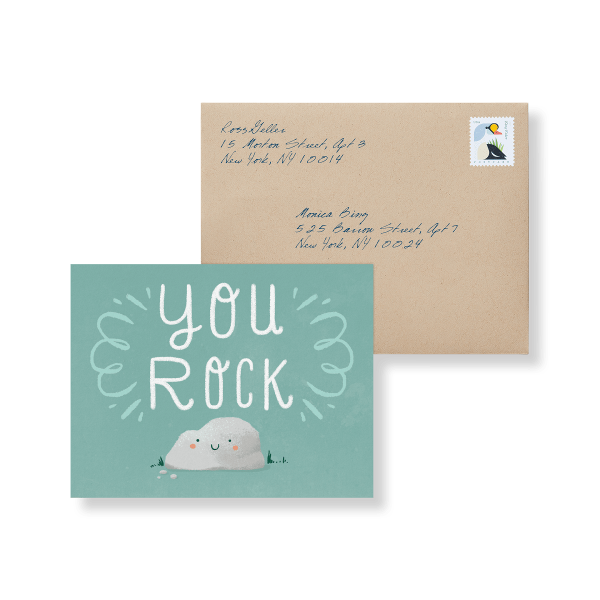 You Rock Thank Thank You Rock! Paperweight Gratitude Gift Rock Made