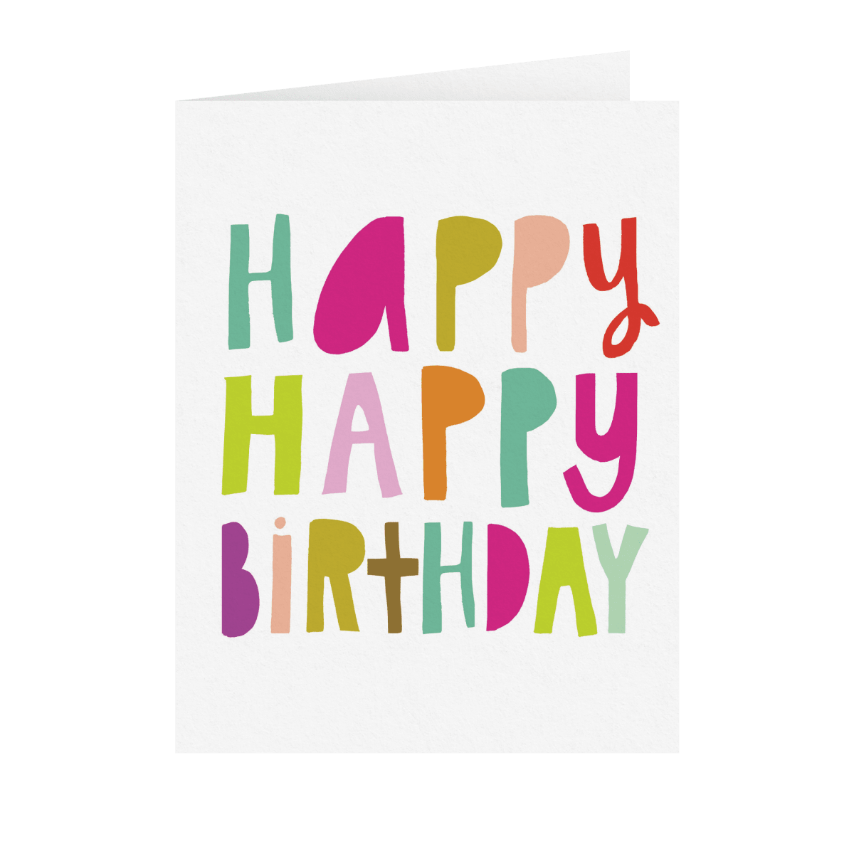 Happy Happy Birthday by LIVE LOVE | Postable for Happy Birthday Free Printable Card