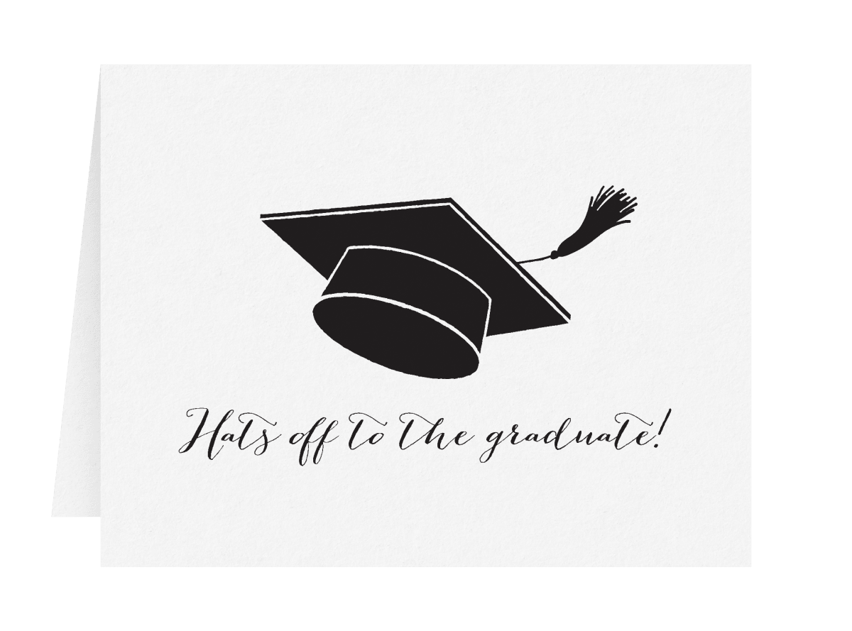 Hats off Grad Card Hats off Grad Card