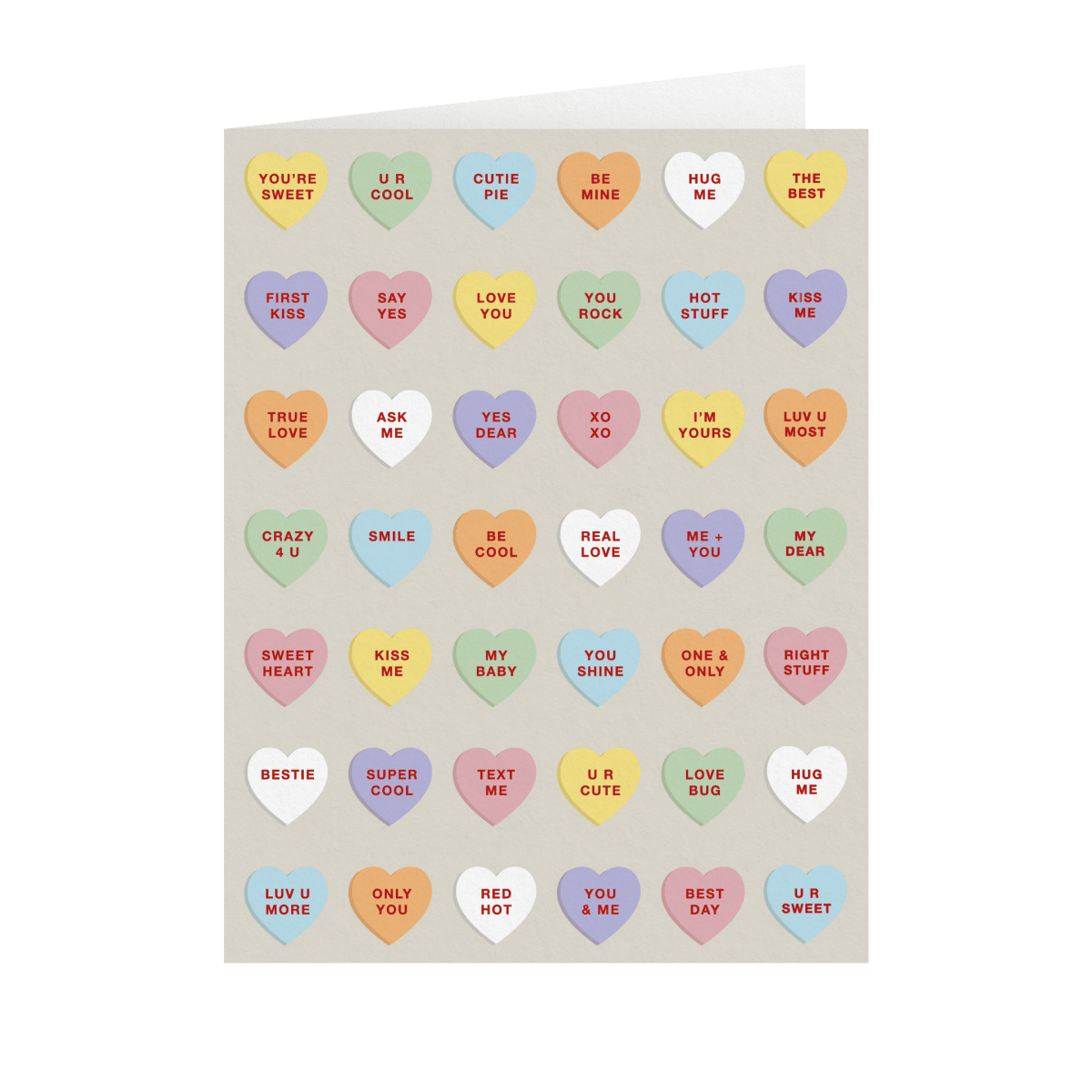 Conversation Hearts by Heather Schertzer | Postable