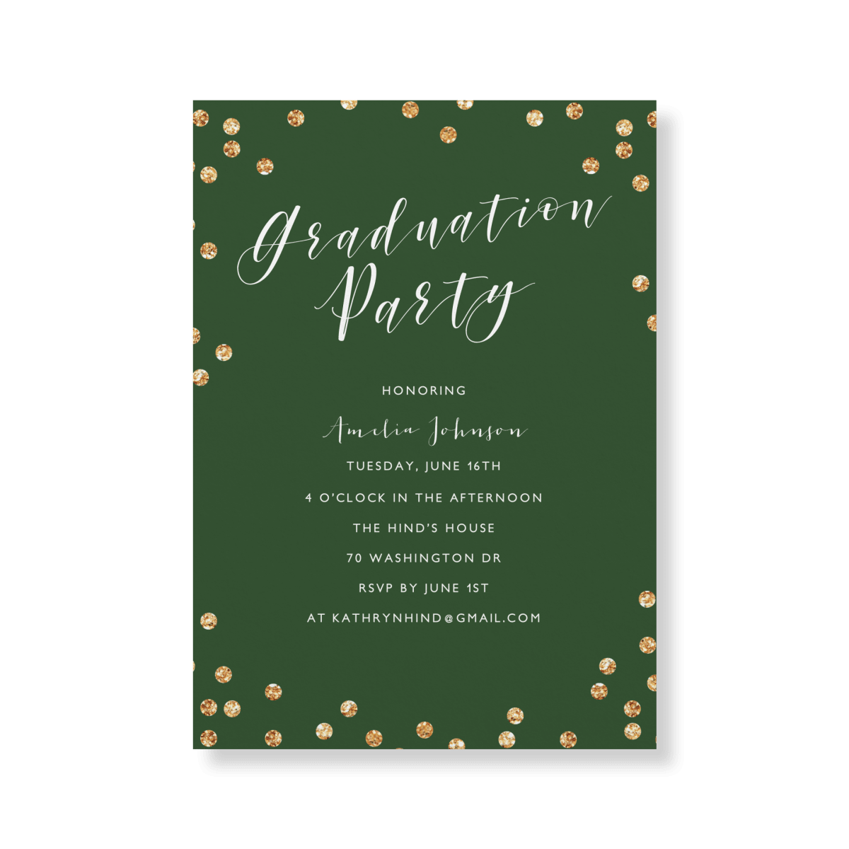 Confetti Graduation Party by Postable | Postable