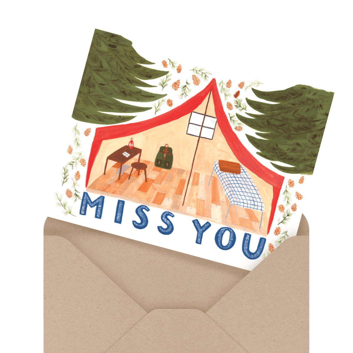 miss you card