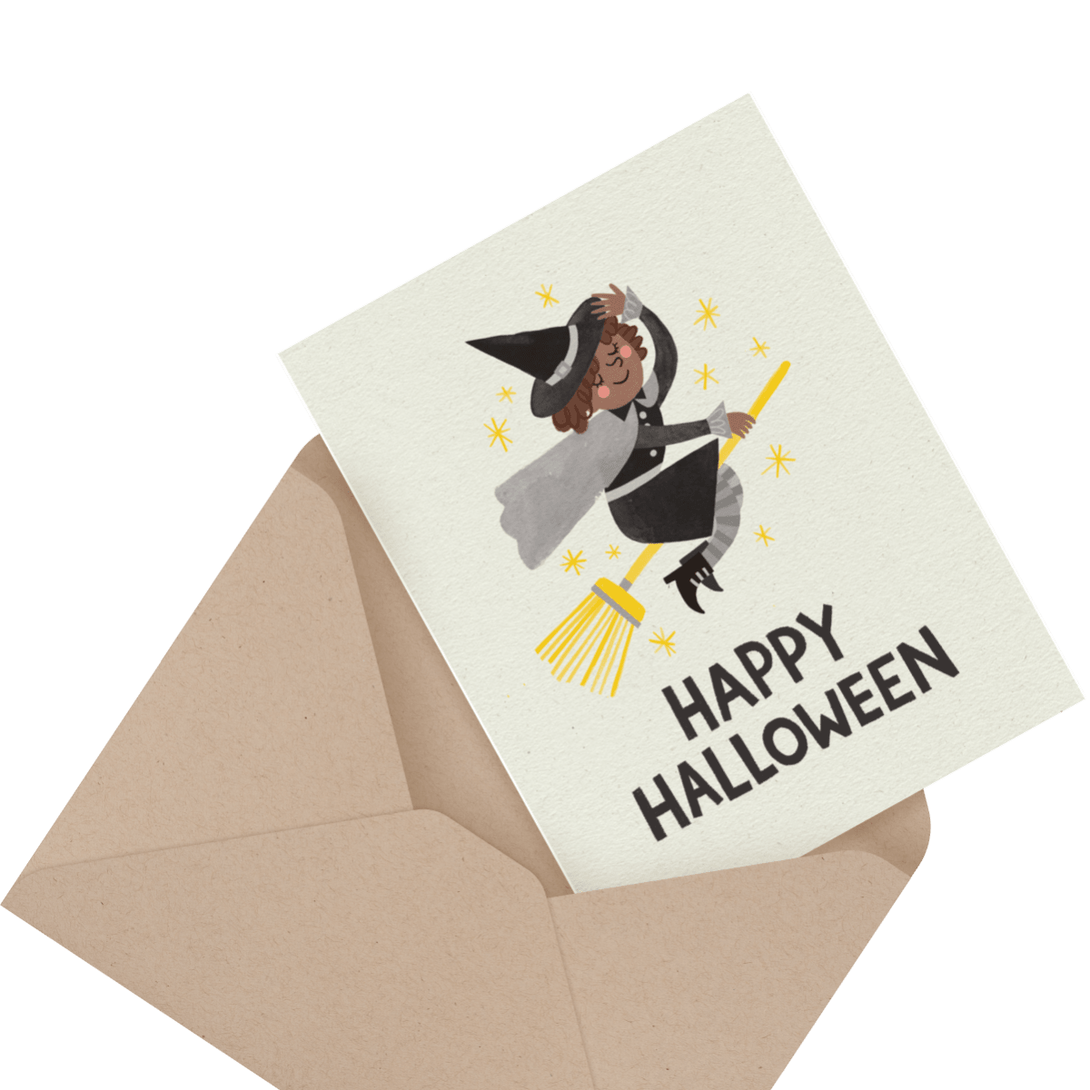 funny little devil photo halloween card