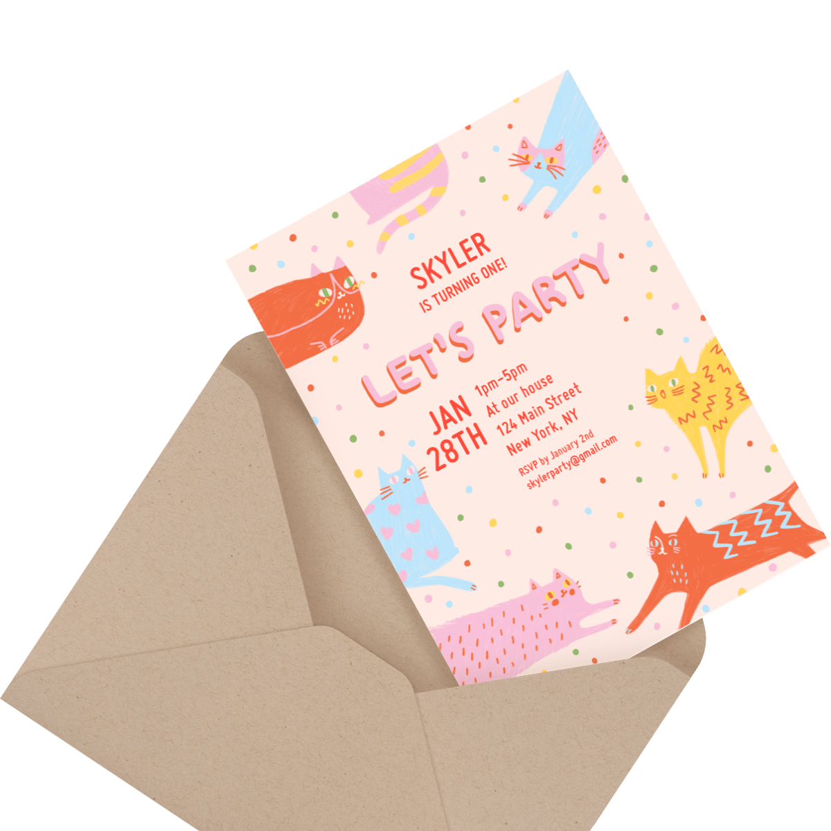 children's train birthday party invite