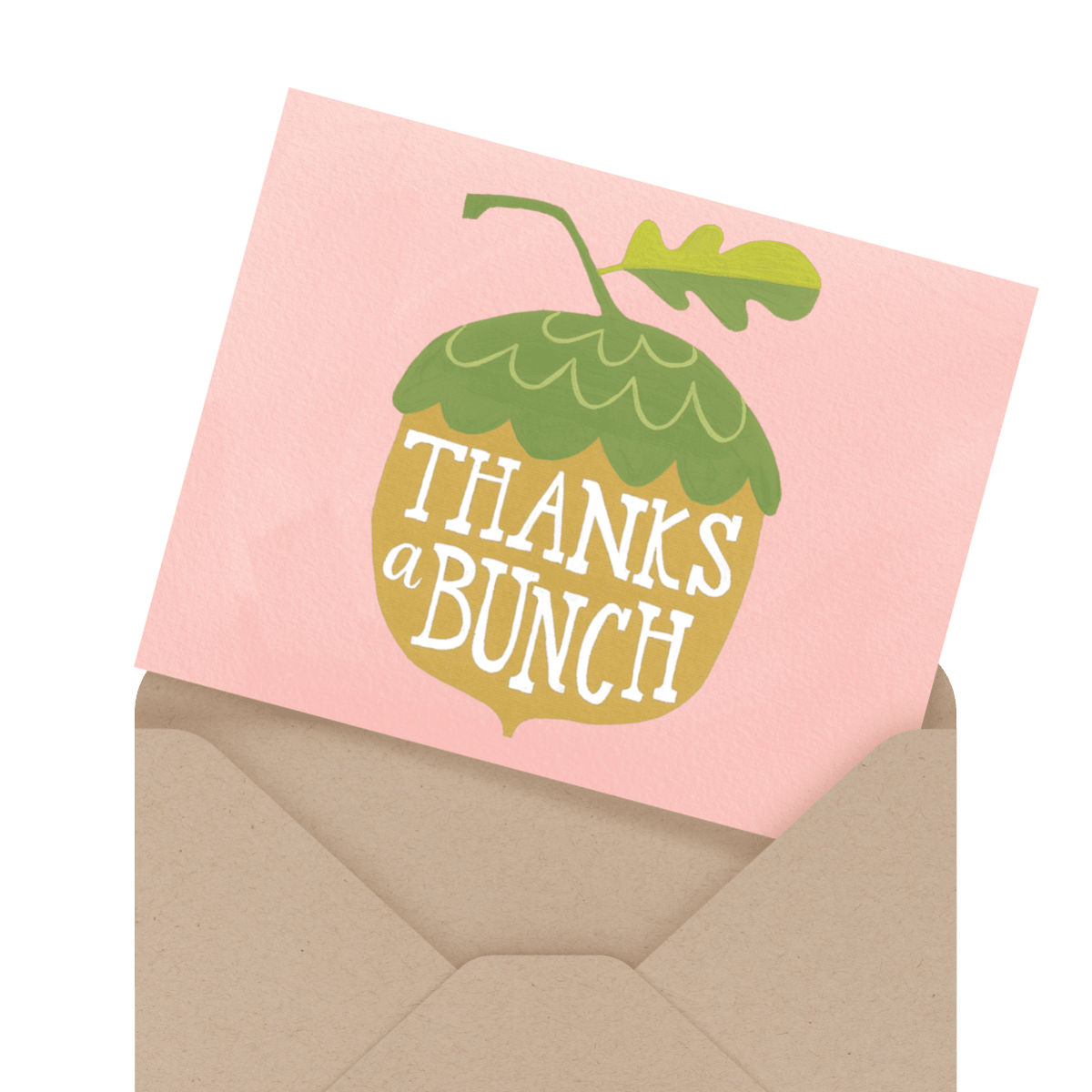 beautiful jungle wedding thank you card