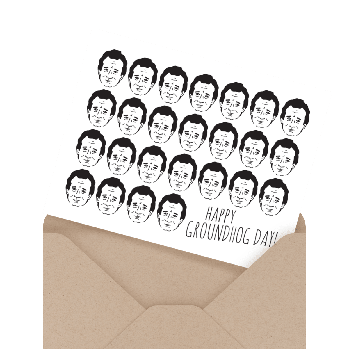 funny bill murray groundhog day card