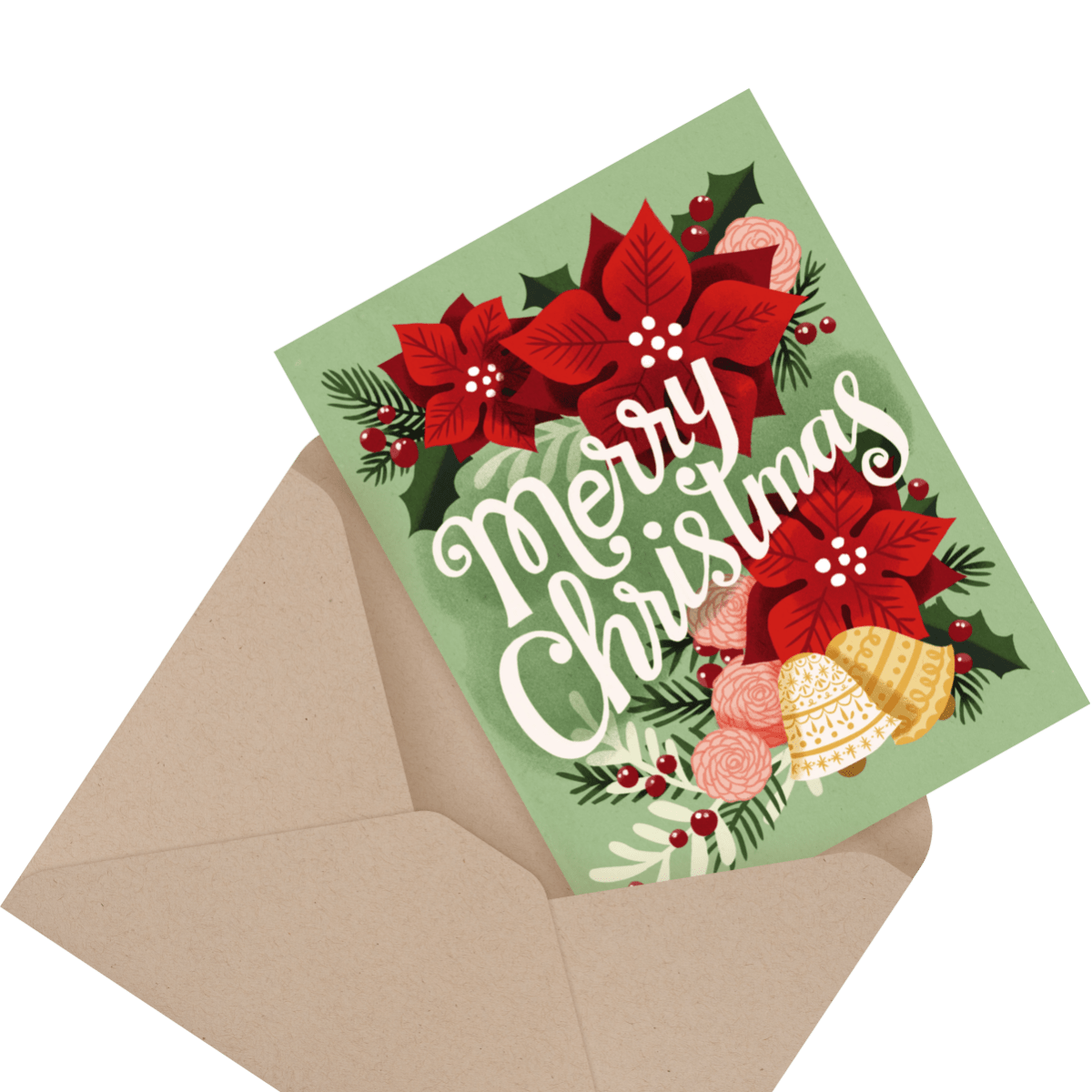 colorful lights bordered seasons greetings card