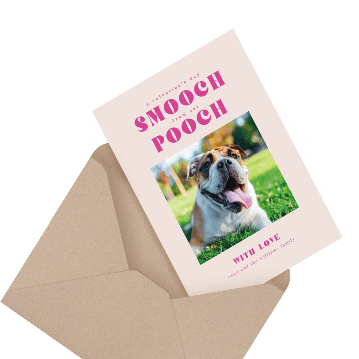 painted valentines day for pet card